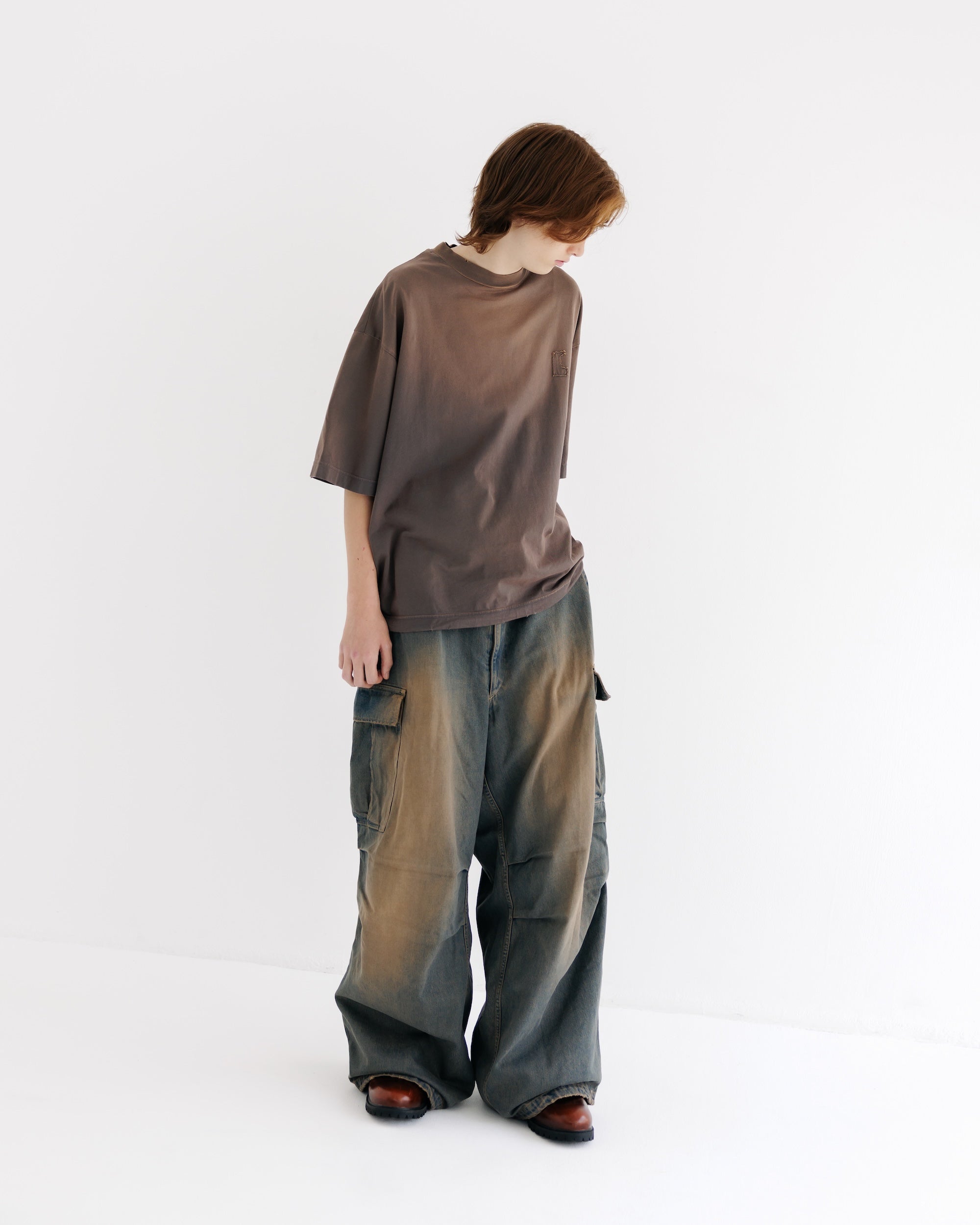 【9.13 SAT 20:00- IN STOCK】VINTAGE DYED SELVEDGE DENIM M-51 ARCTIC TROUSERS (VINTAGE BROWN)