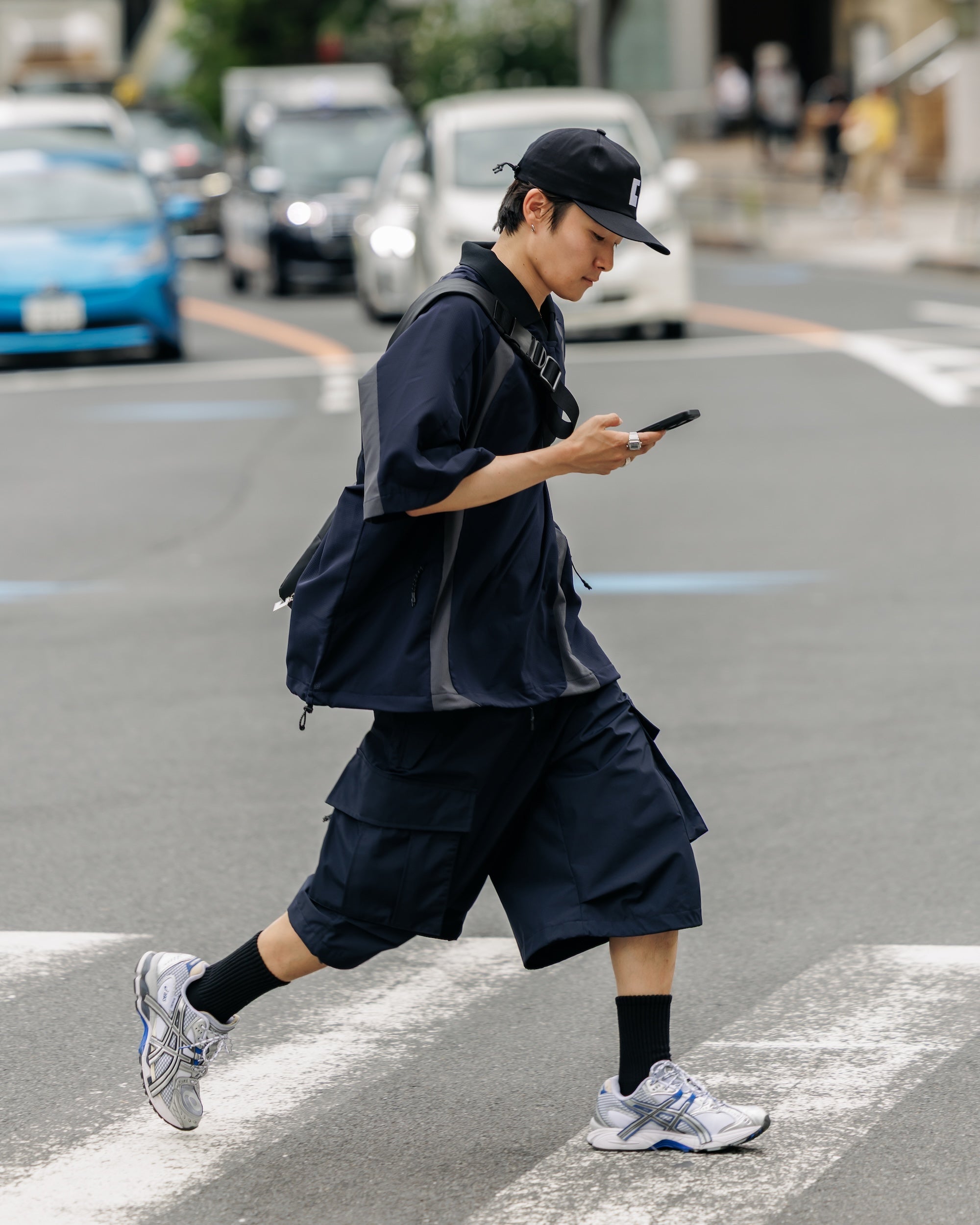 DotAir® ACTIVE CITY GAME SHIRT (NAVY×GRAY)