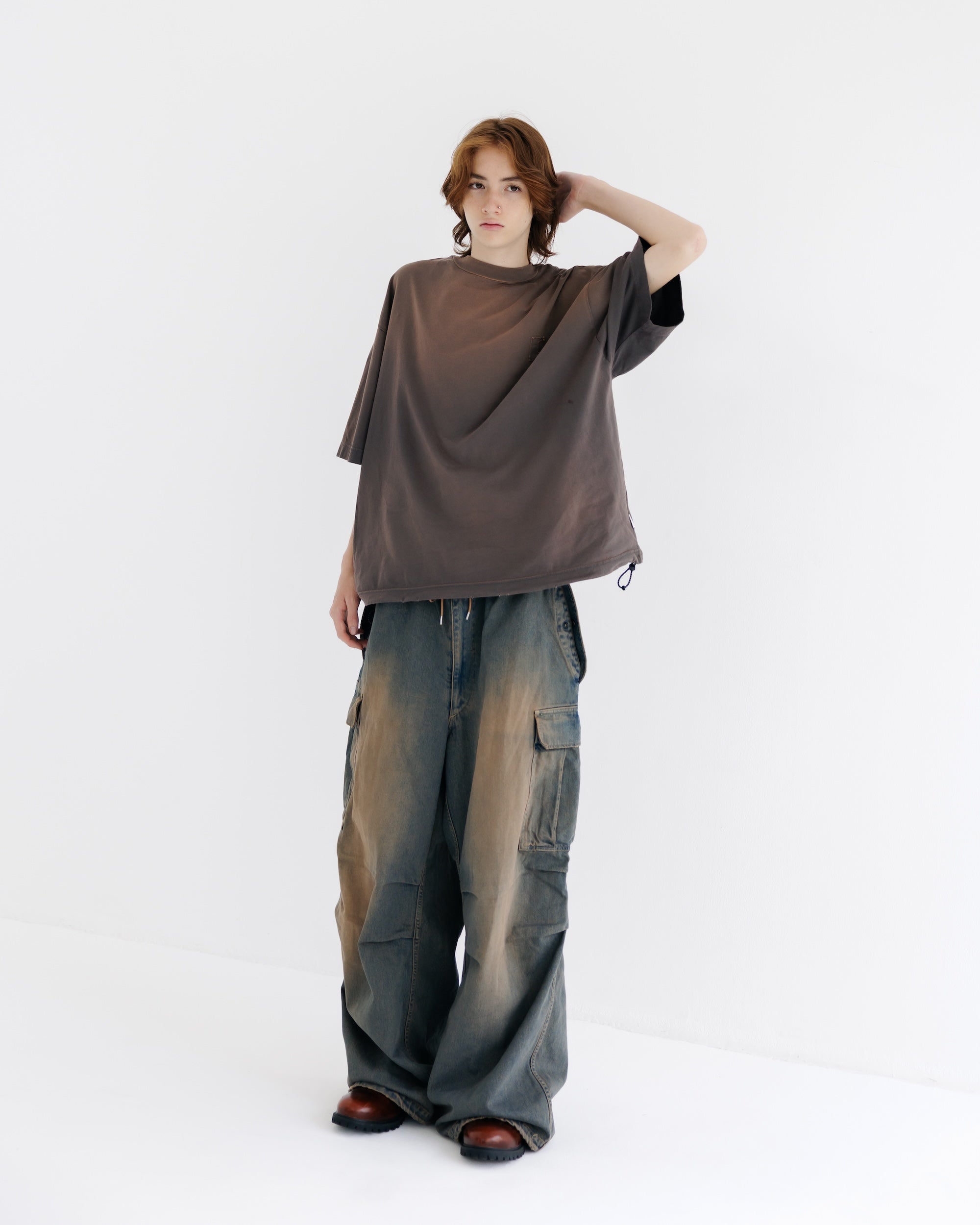 【9.13 SAT 20:00- IN STOCK】VINTAGE DYED SELVEDGE DENIM M-51 ARCTIC TROUSERS (VINTAGE BROWN)