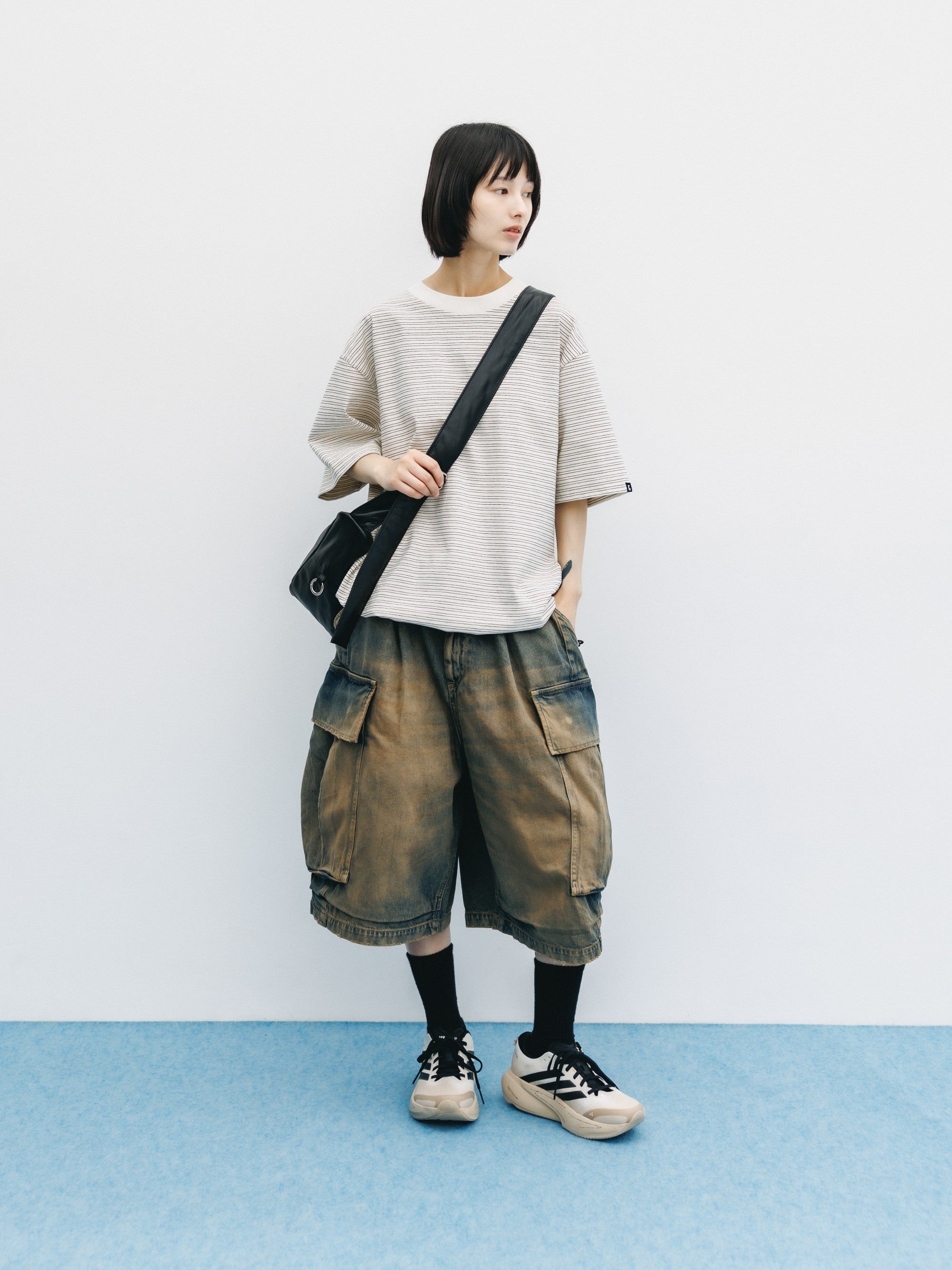 【8.5 WED 20:00- IN STOCK】LEATHER HOLIDAY BAG (BLACK)