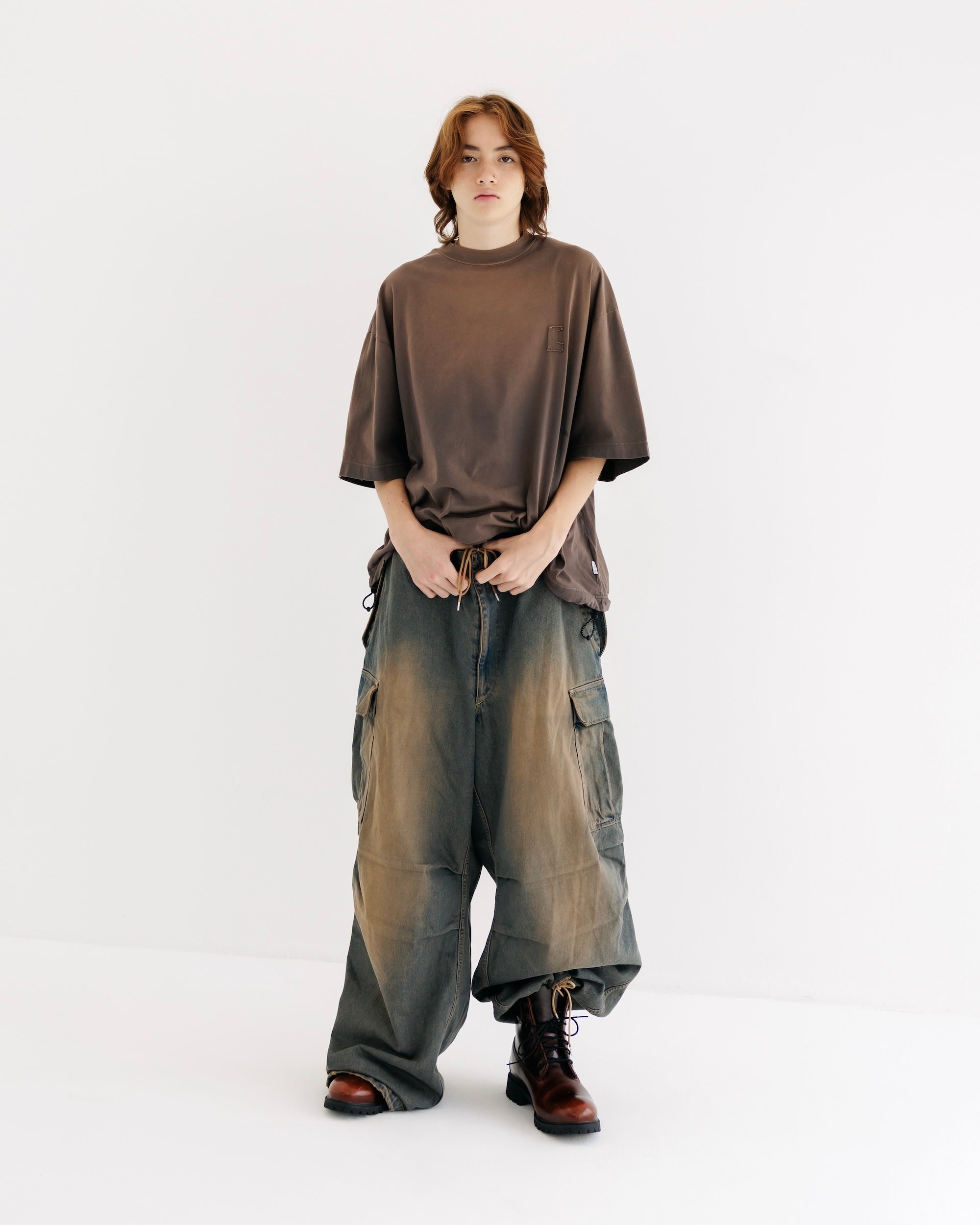 【9.13 SAT 20:00- IN STOCK】VINTAGE DYED SELVEDGE DENIM M-51 ARCTIC TROUSERS (VINTAGE BROWN)