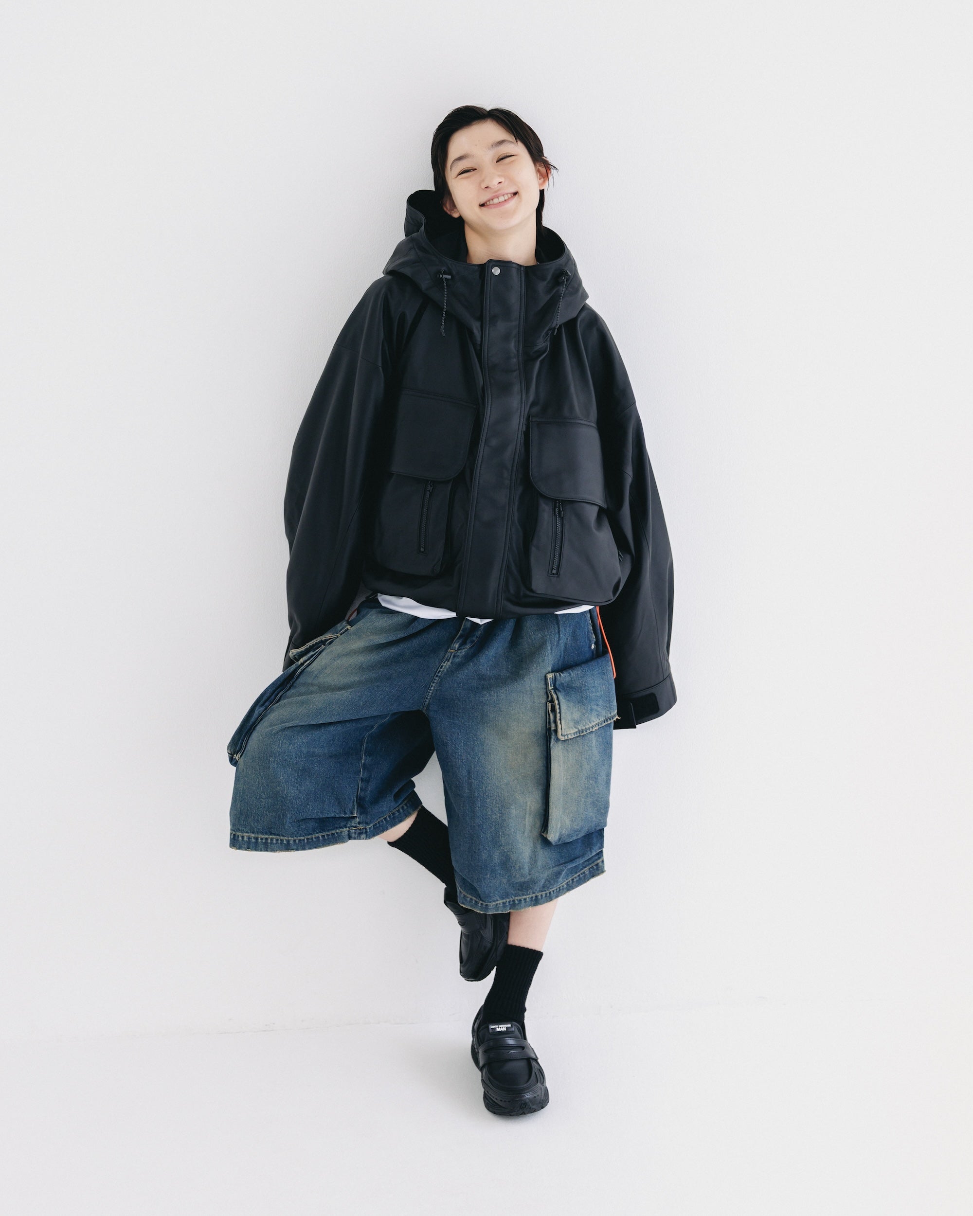 【10.4 SAT 20:00- IN STOCK】+phenix WINDSTOPPER® by GORE-TEX LABS LEATHER CITY WADING JACKET