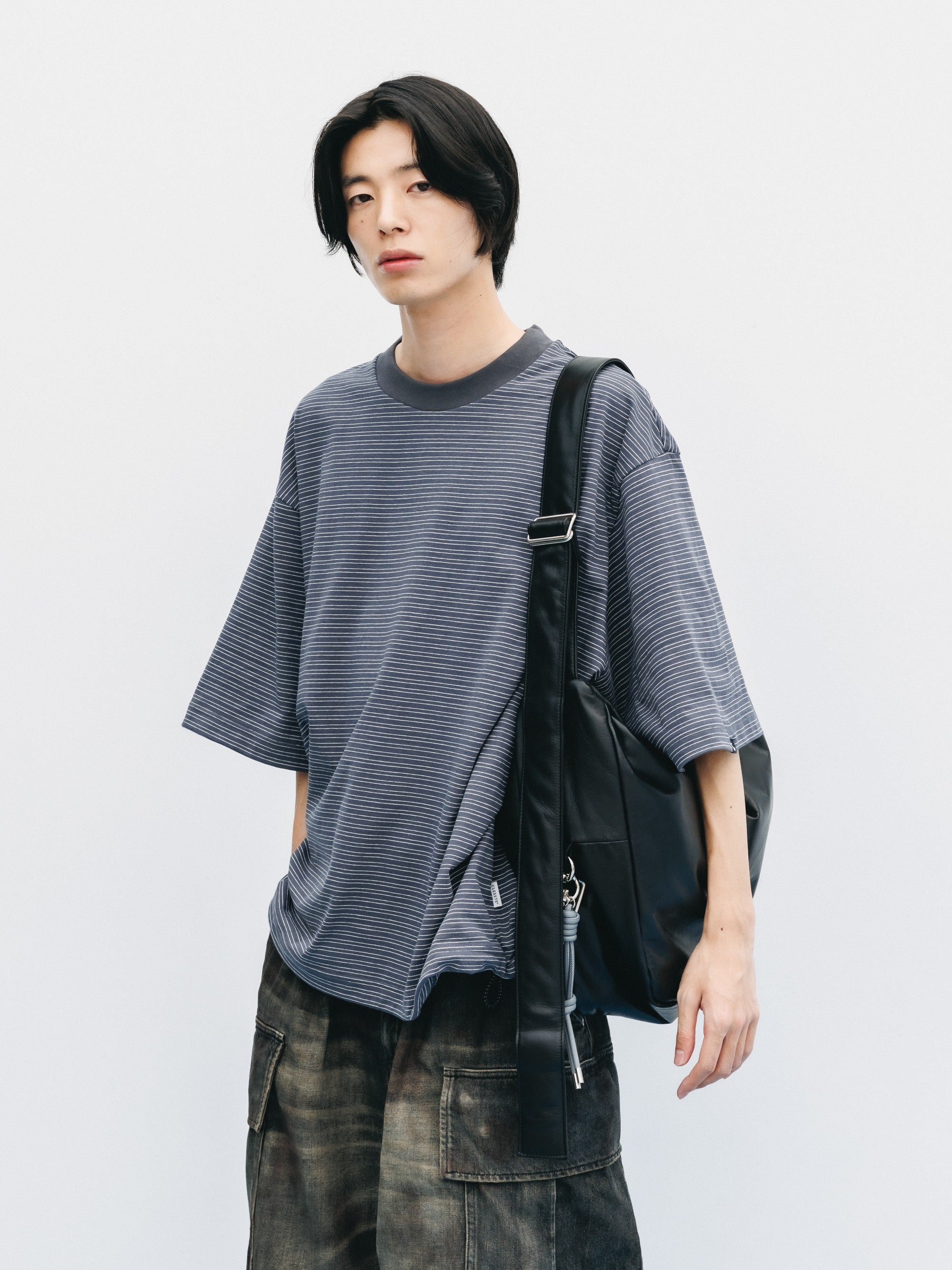 【8.5 WED 20:00- IN STOCK】LEATHER HOLIDAY BAG LARGE (BLACK)