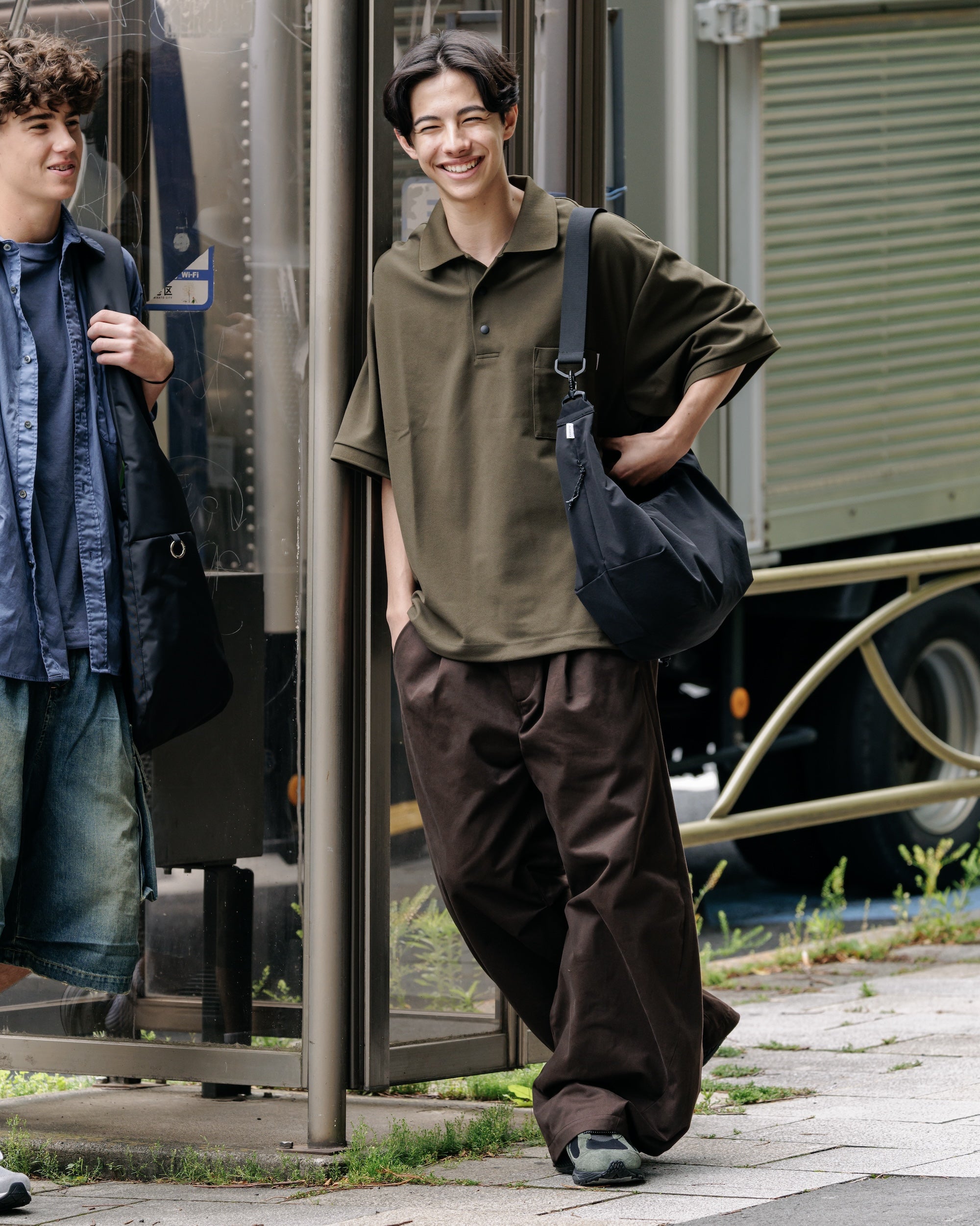 【6.11 WED 20:00- IN STOCK】BARREL LEG EASY PANTS (BROWN)