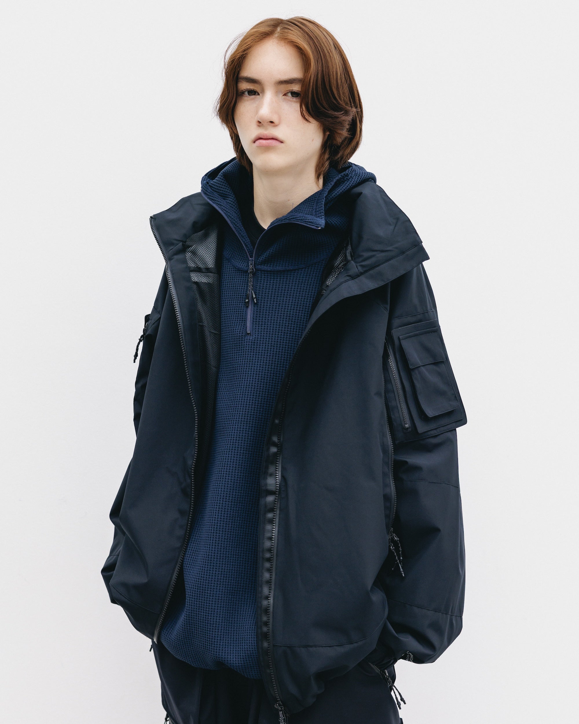 ジャケット・アウター MGCLESSTE+phenix GORE-TEX JACKET / phenix WINDSTOPPER® by GORE-TEX LABS CITY MILITARY JACKET (BLACK)