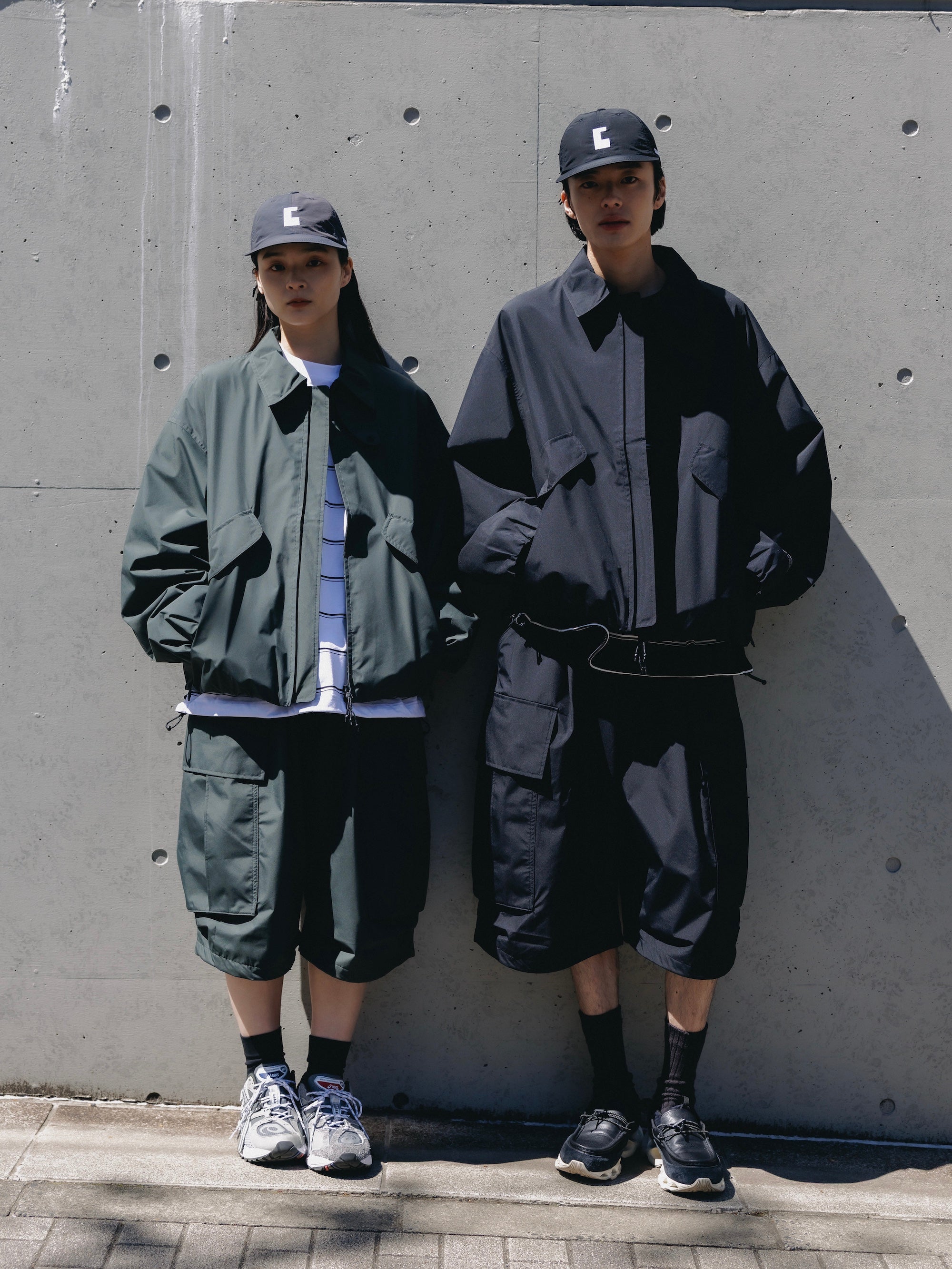 +PHENIX WINDSTOPPER® BY GORE-TEX LABS CITY MEGA POCKET BALLOON CARGO HALF PANTS (ASPHALT GRAY)