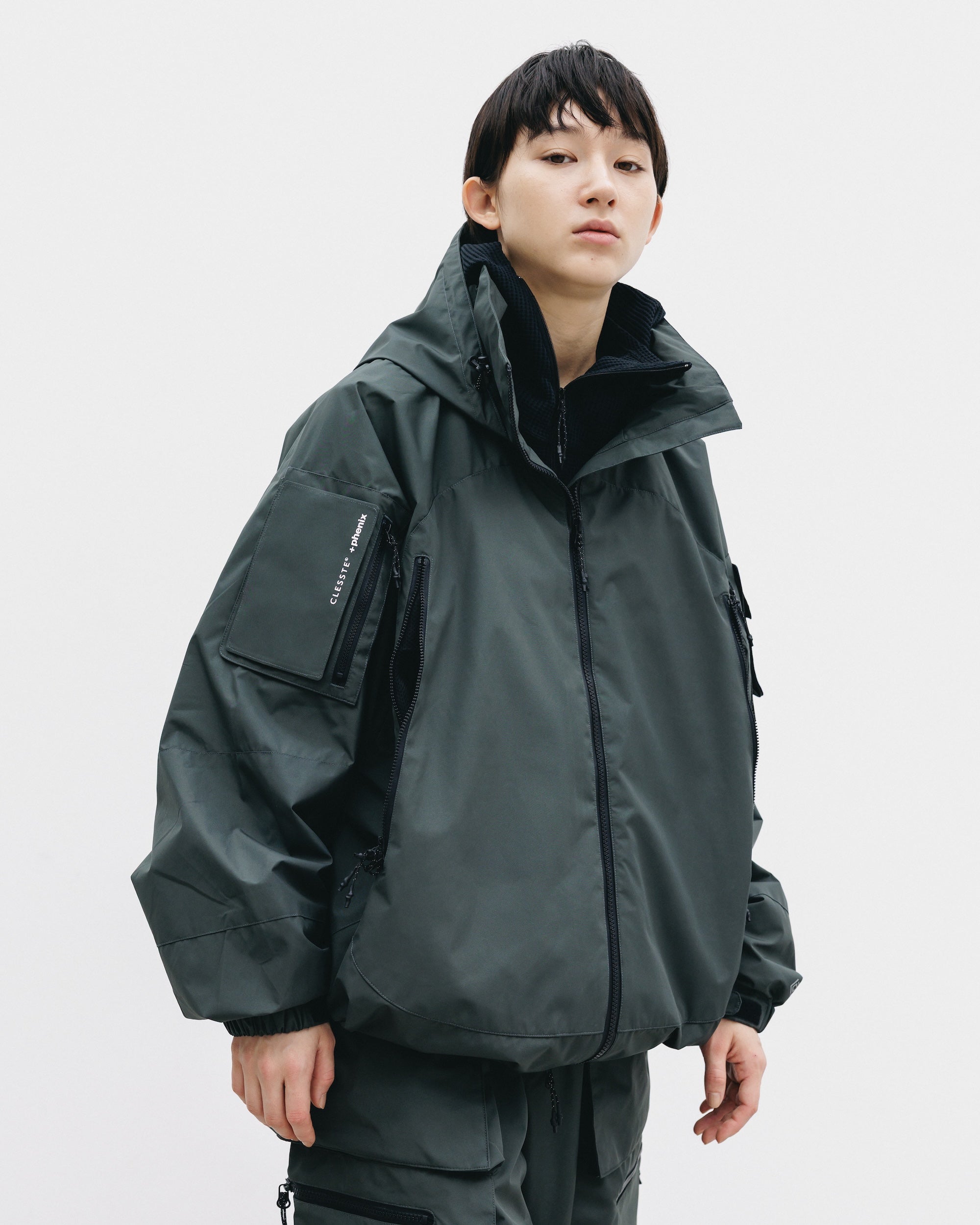 +phenix WINDSTOPPER® by GORE-TEX LABS CITY MILITARY JACKET (ASPHALT GRAY)