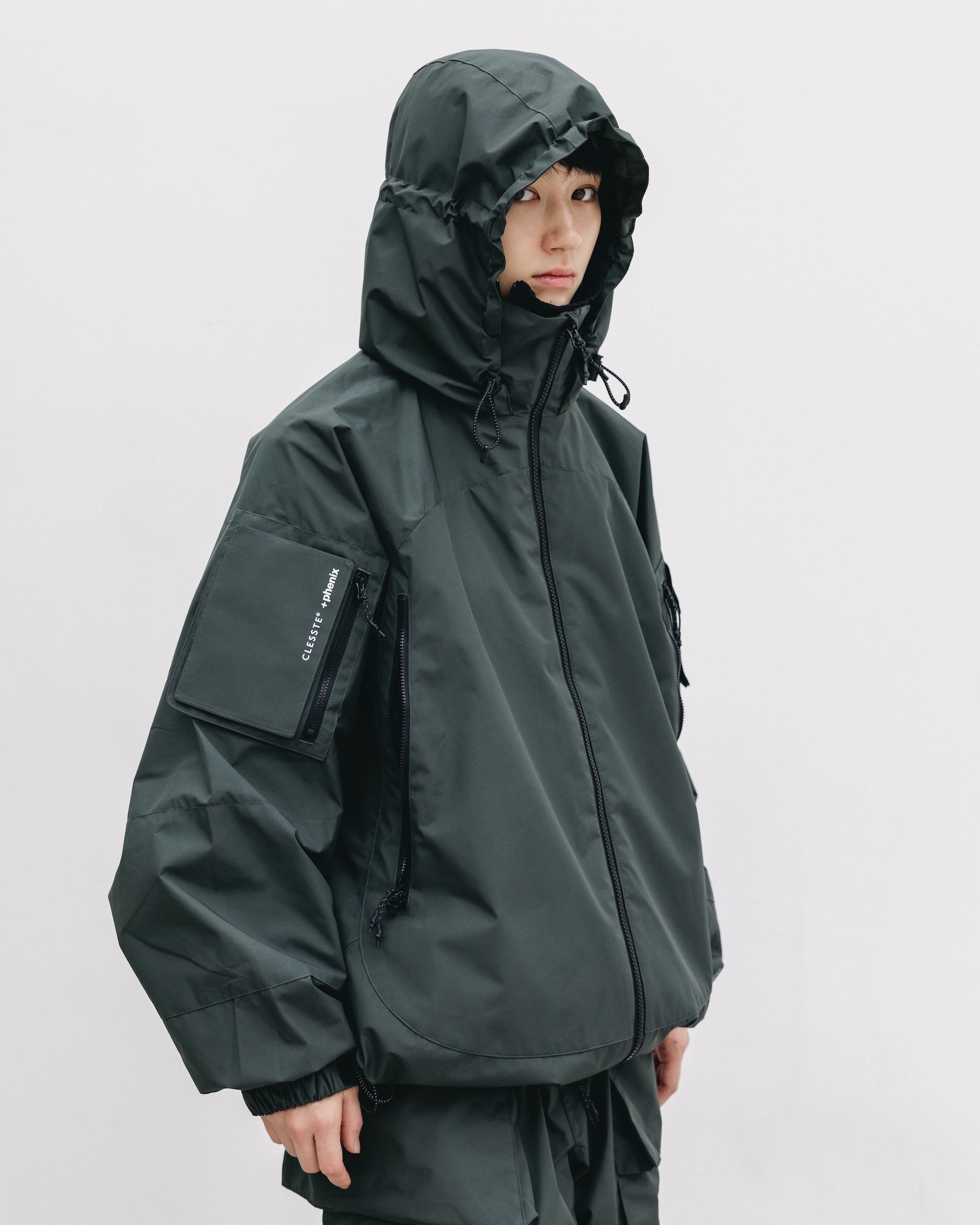 +phenix WINDSTOPPER® by GORE-TEX LABS CITY MILITARY JACKET (ASPHALT GRAY)