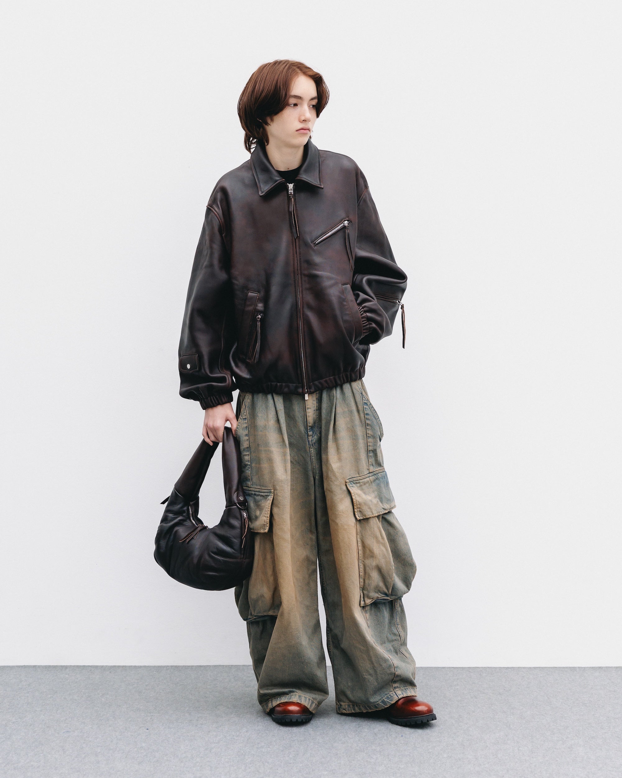 VINTAGE SHEEP LEATHER SYSTEM BAG XS