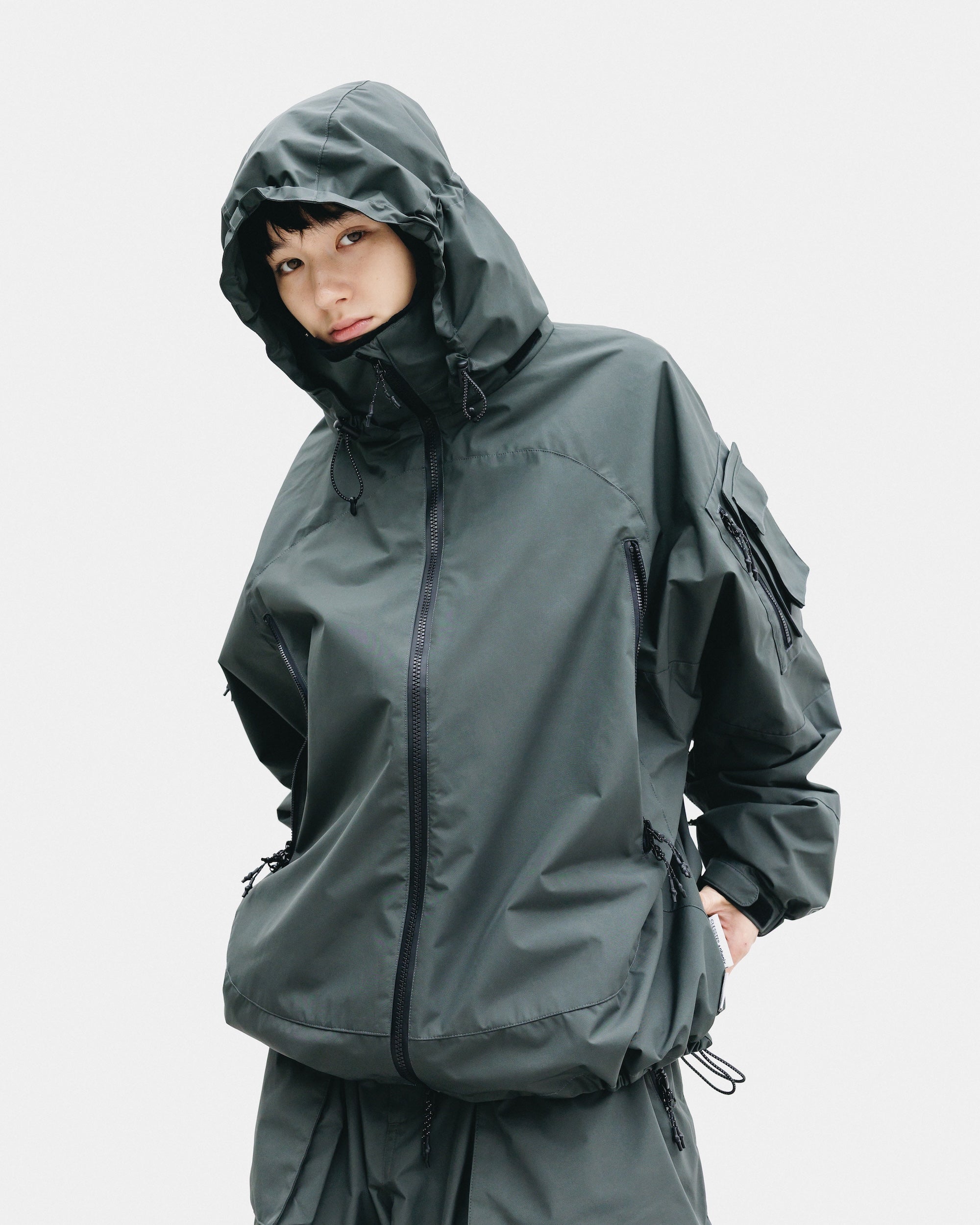 +phenix WINDSTOPPER® by GORE-TEX LABS CITY MILITARY JACKET (ASPHALT GRAY)