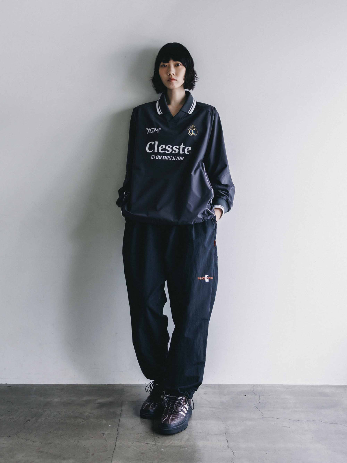 【10.4 SUN 20:00- IN STOCK】【LIMITED】 “YES GOOD MARKET" ACTIVE CITY L/S GAME SHIRT (GRAY)