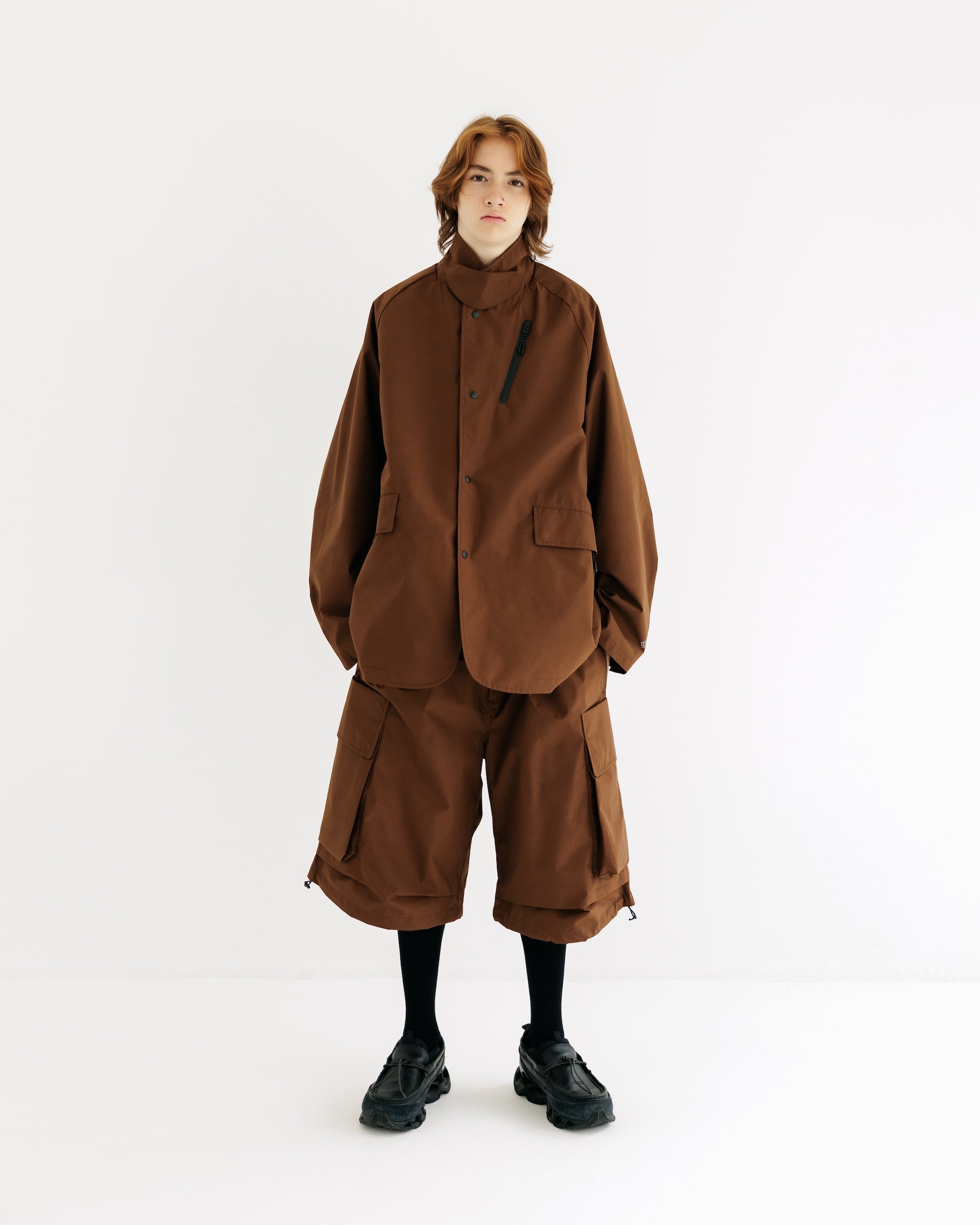 【9.3 WED 20:00- IN STOCK】+phenix WINDSTOPPER® by GORE-TEX LABS ACTIVE CITY STORAGE JACKET (CHOCOLATE BROWN)