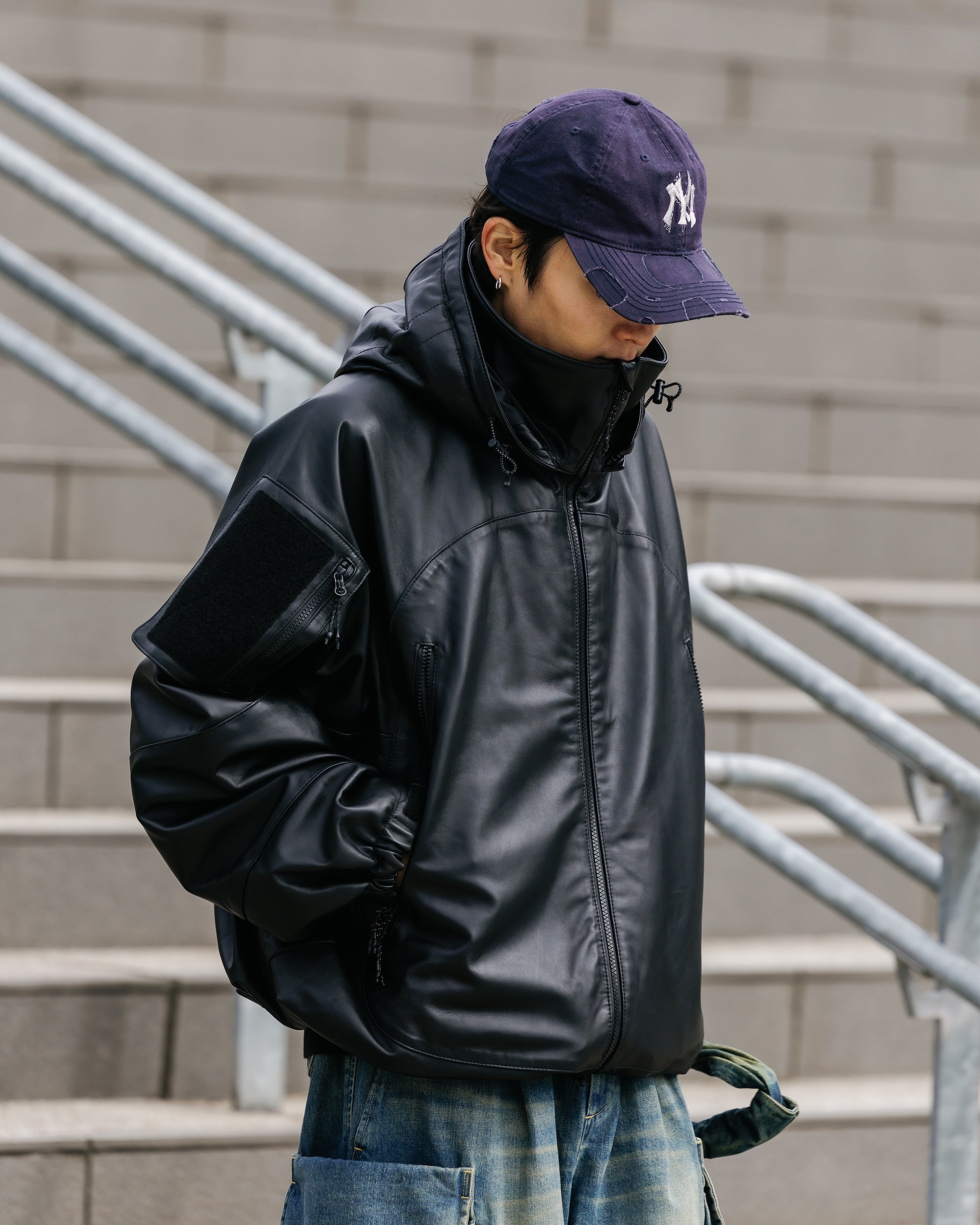 【2.19 WED 20:00- IN STOCK】+phenix WINDSTOPPER® by GORE-TEX LABS LEATHER CITY MILITARY JACKET