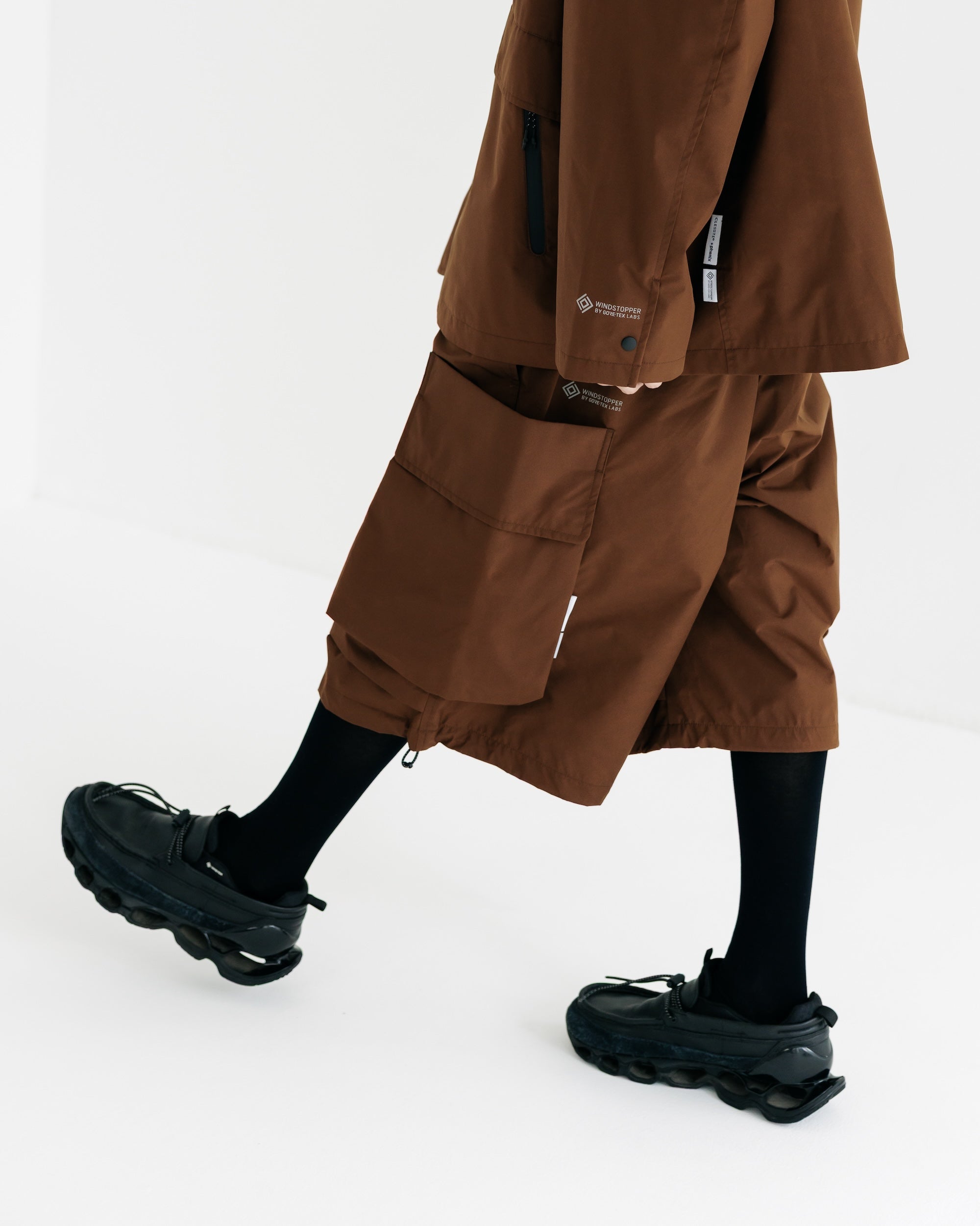 【9.3 WED 20:00- IN STOCK】+phenix WINDSTOPPER® by GORE-TEX LABS CITY MILITARY HALF PANTS 001 (CHOCOLATE BROWN)