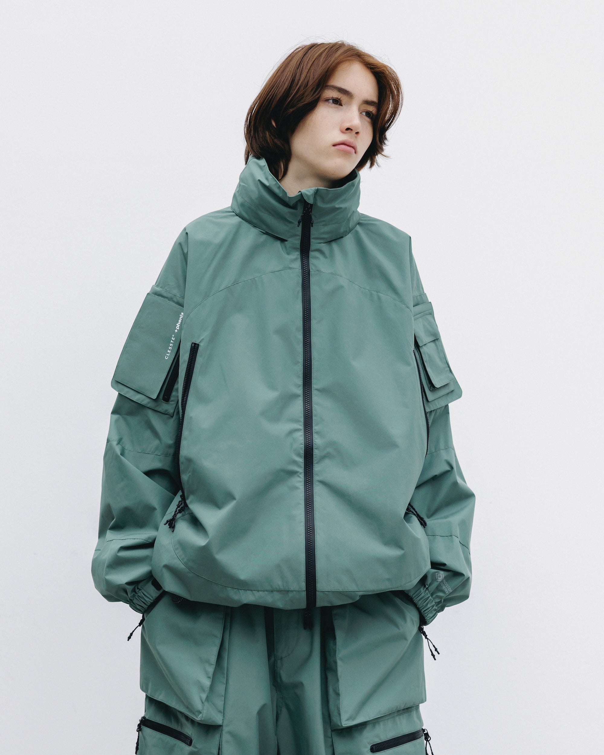 +phenix WINDSTOPPER® by GORE-TEX LABS CITY MILITARY JACKET (MILITARY GREEN)