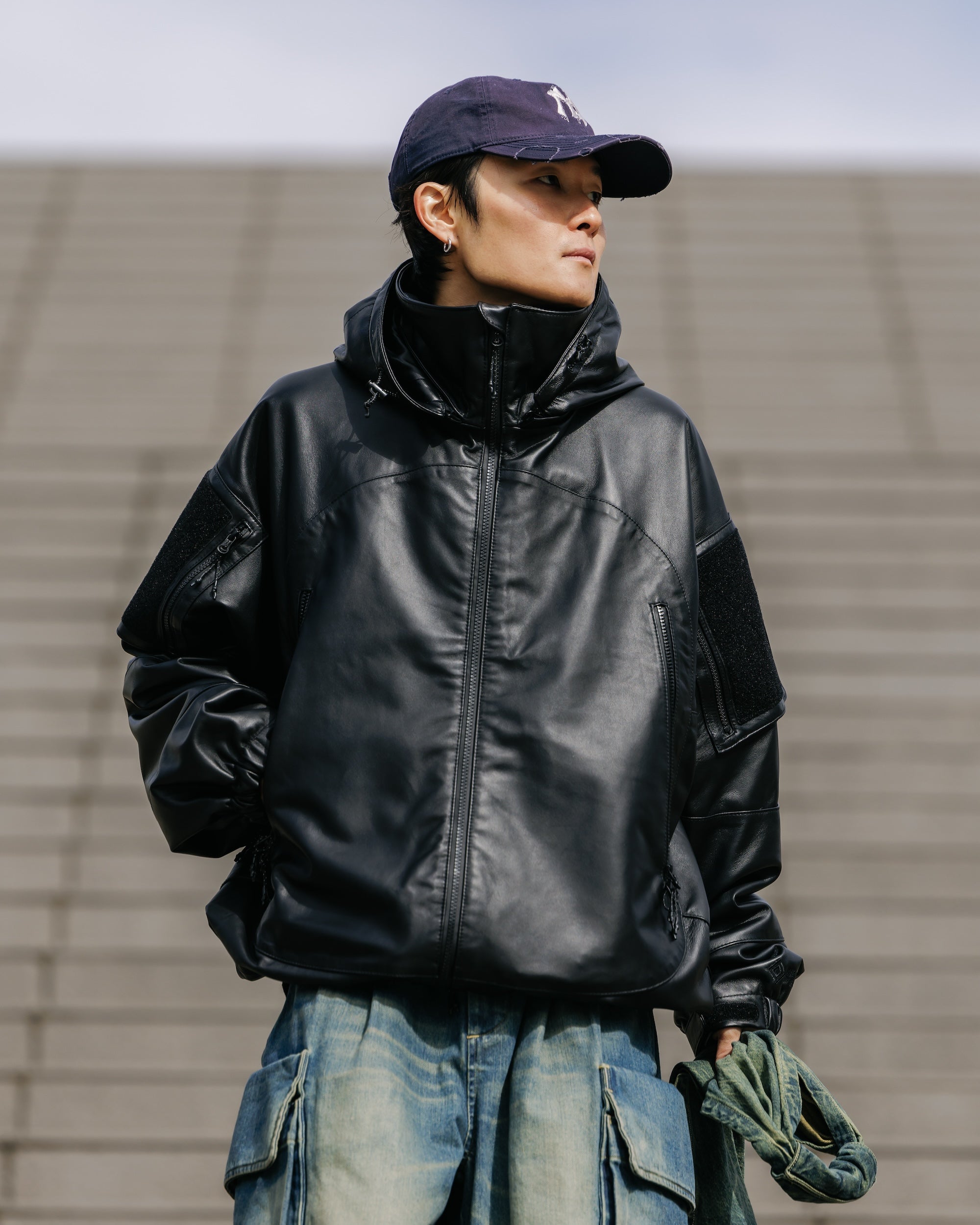 【2.19 WED 20:00- IN STOCK】+phenix WINDSTOPPER® by GORE-TEX LABS LEATHER CITY MILITARY JACKET