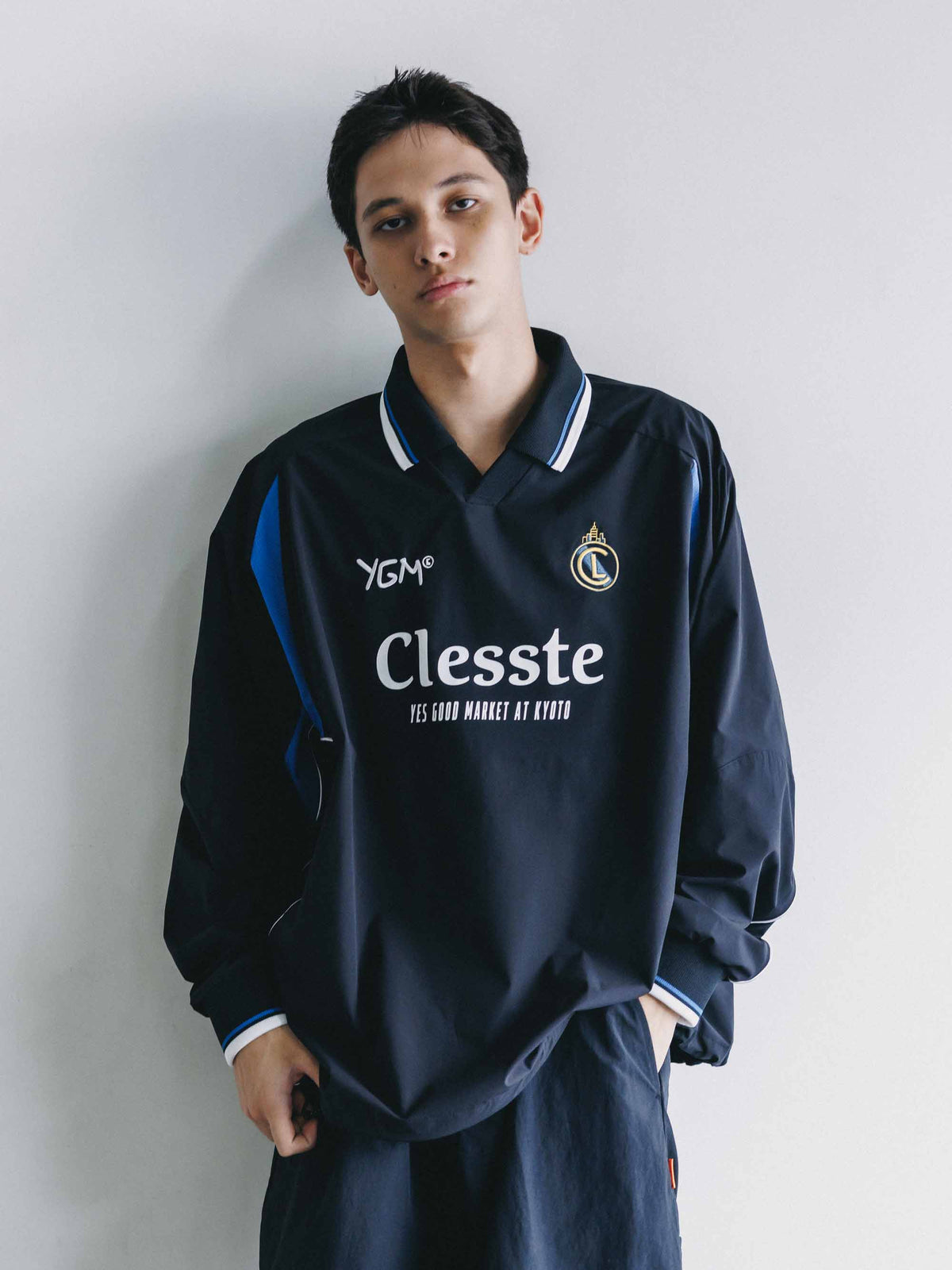 【10.4 SUN 20:00- IN STOCK】【LIMITED】 “YES GOOD MARKET" ACTIVE CITY L/S GAME SHIRT (BLACK)