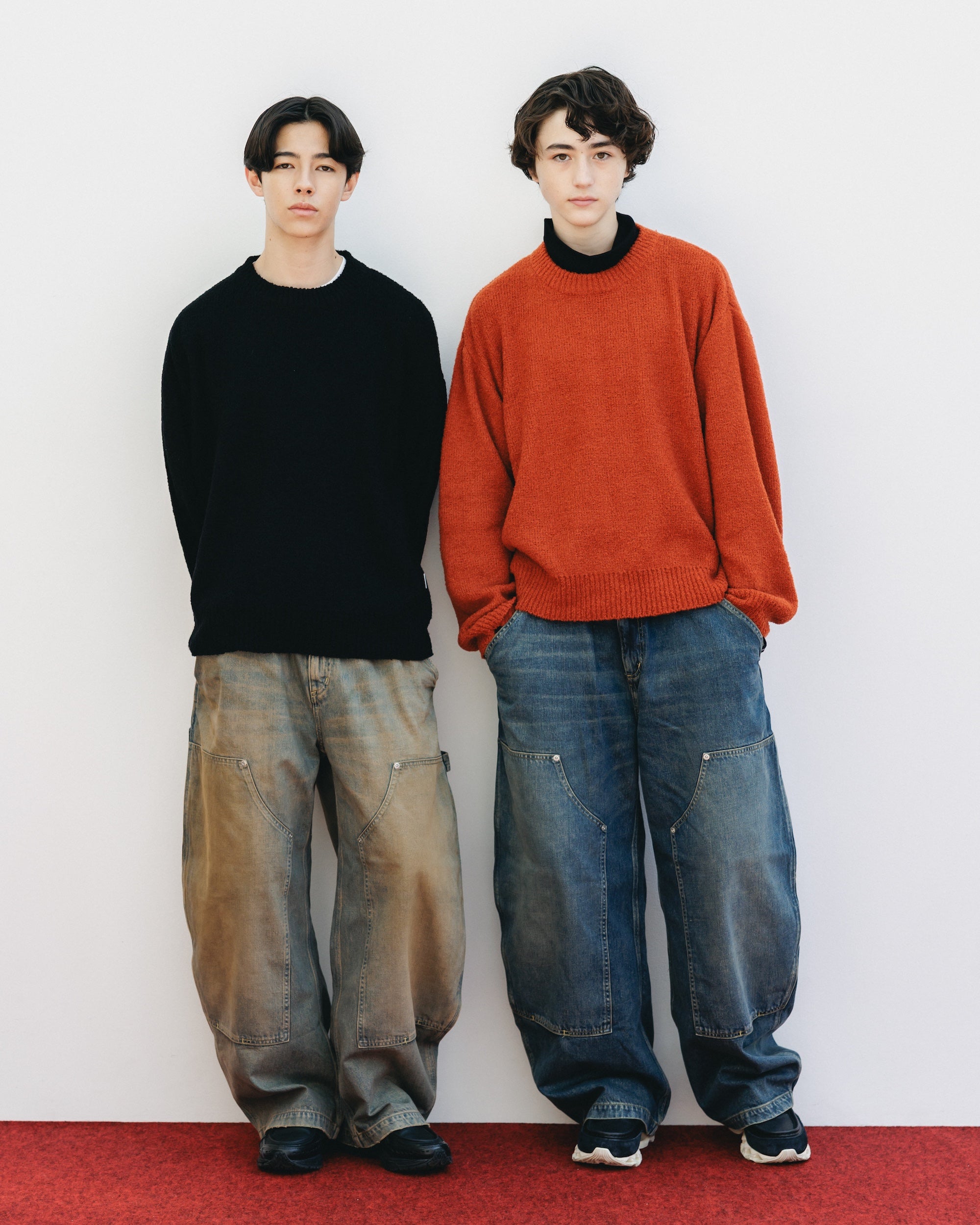 【12.10 WED 20:00- IN STOCK】SLUB PILE KNIT PULLOVER (RUST)