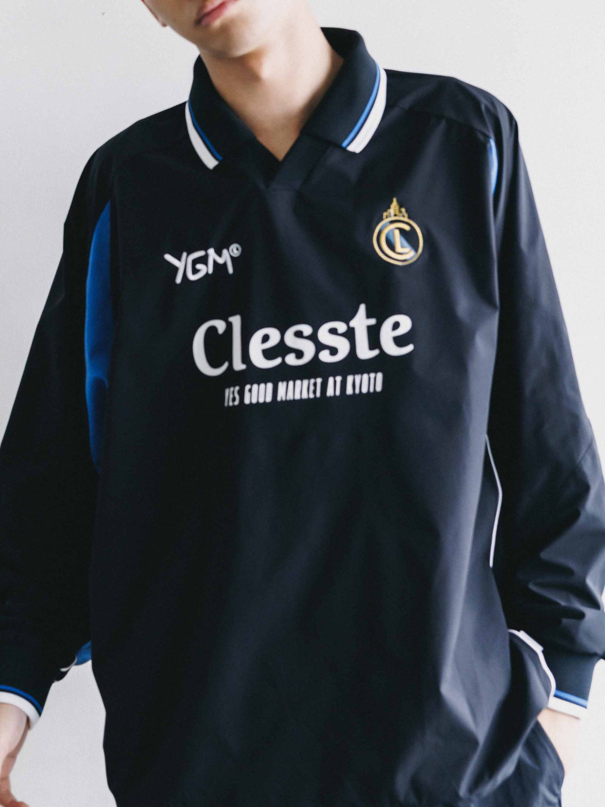 【10.4 SUN 20:00- IN STOCK】【LIMITED】 “YES GOOD MARKET" ACTIVE CITY L/S GAME SHIRT (BLACK)