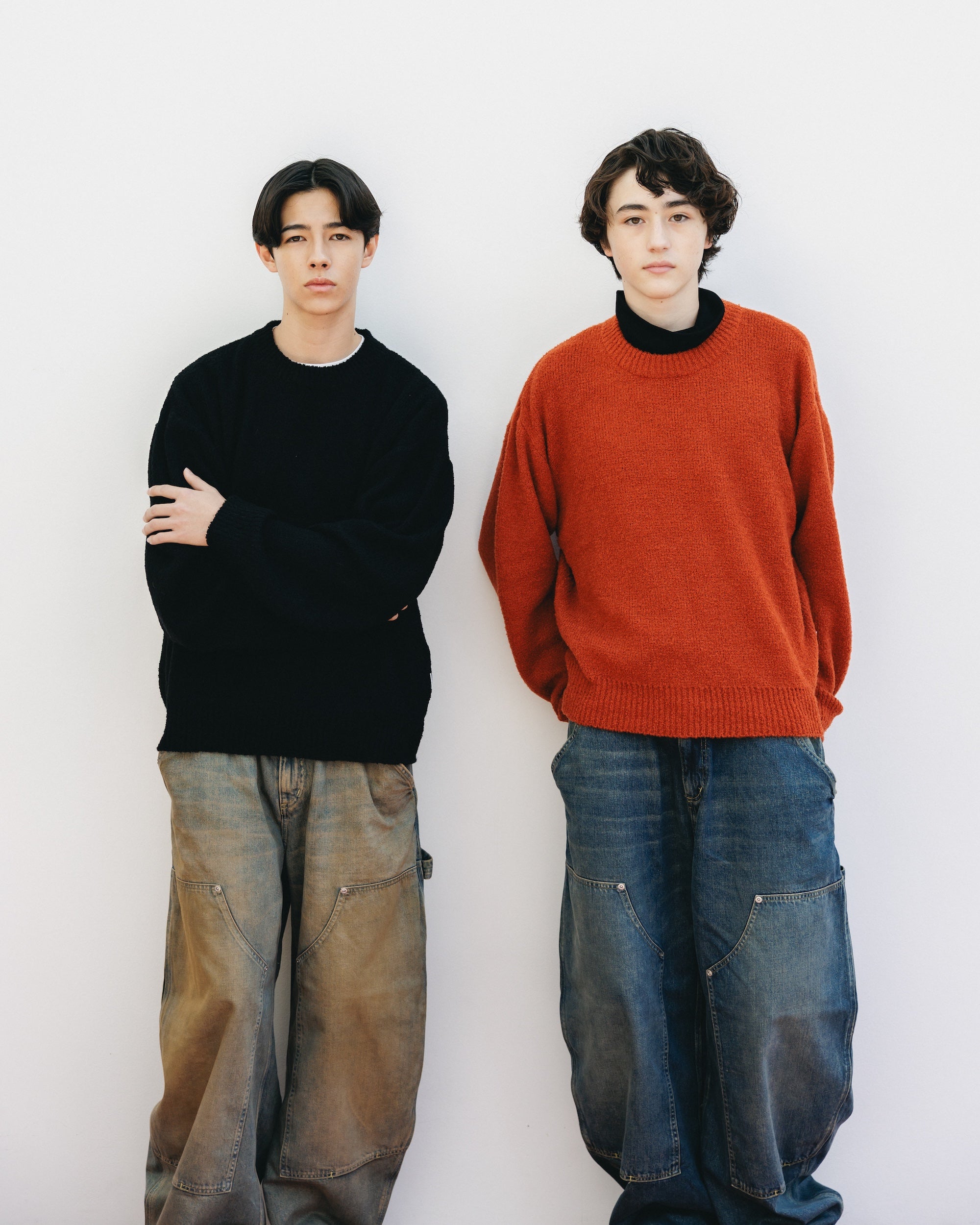 【12.10 WED 20:00- IN STOCK】SLUB PILE KNIT PULLOVER (RUST)