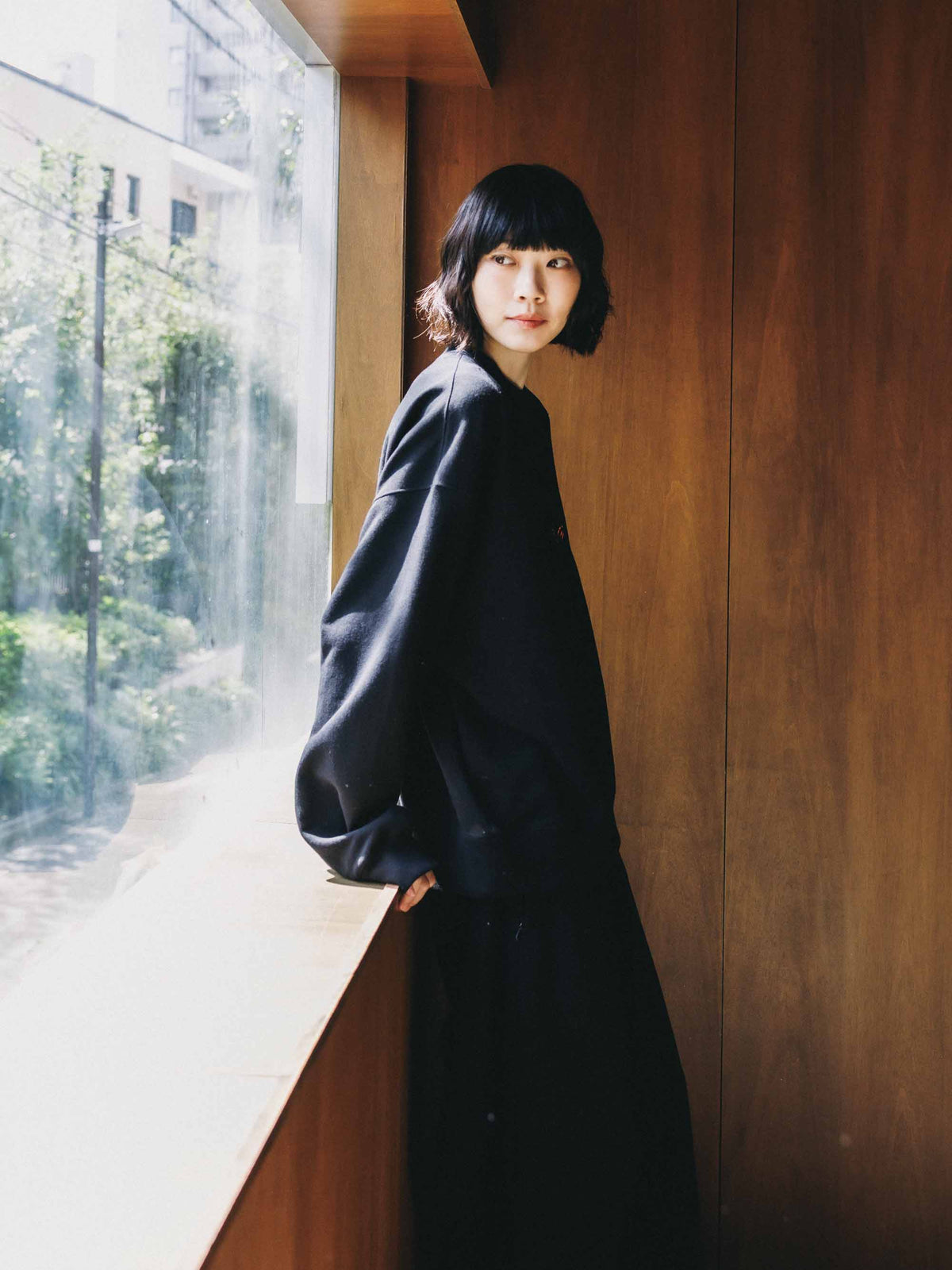 【10.4 SUN 20:00- IN STOCK】【LIMITED】 “C×YES GOOD MARKET"  L/S SWEATSHIRT (BLACK)