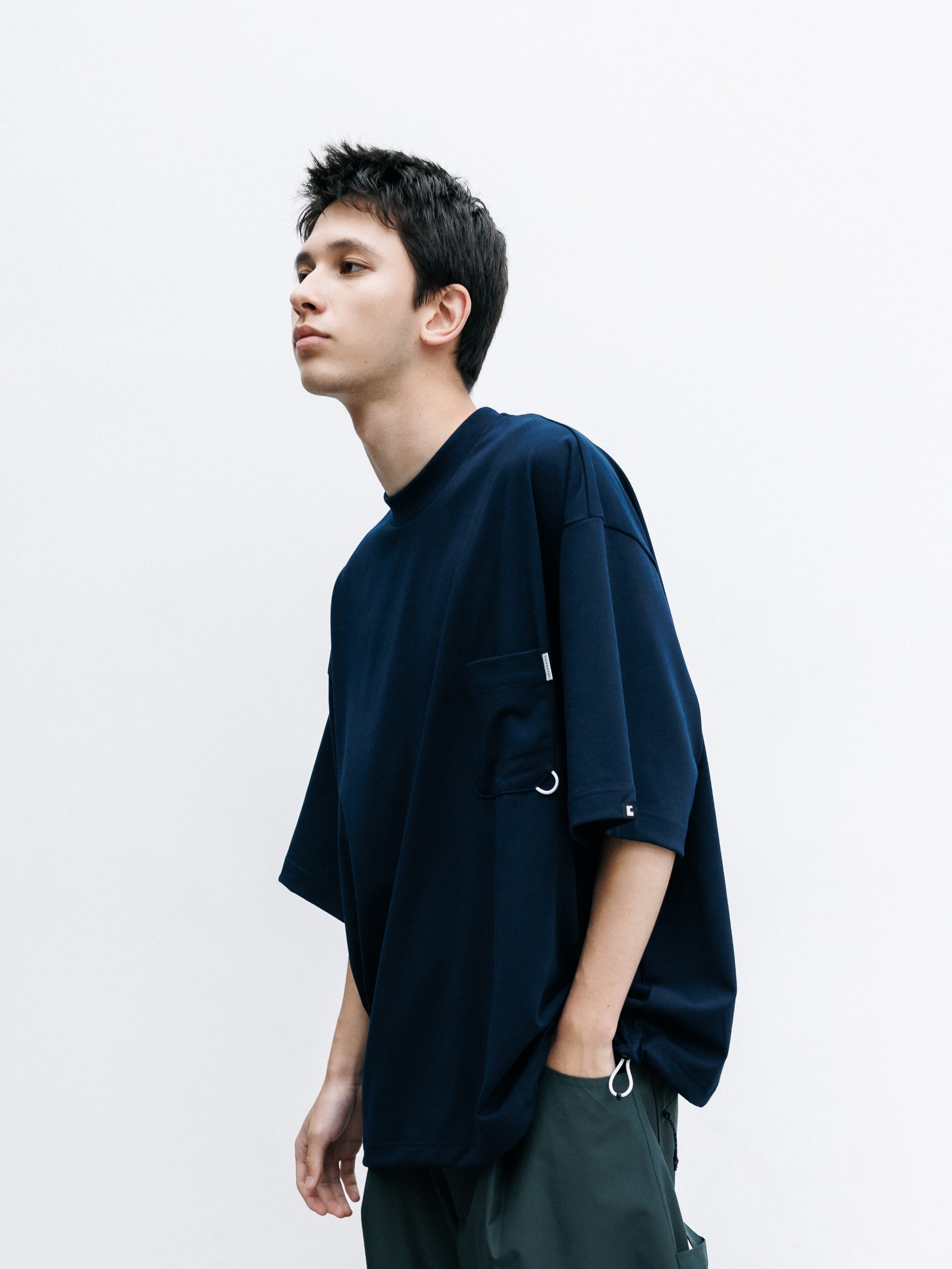トップス FCRB FREEZE TECH S/S POCKET TEE XL NAVY TECH POCKET S/S T-SHIRT (NAVY)
