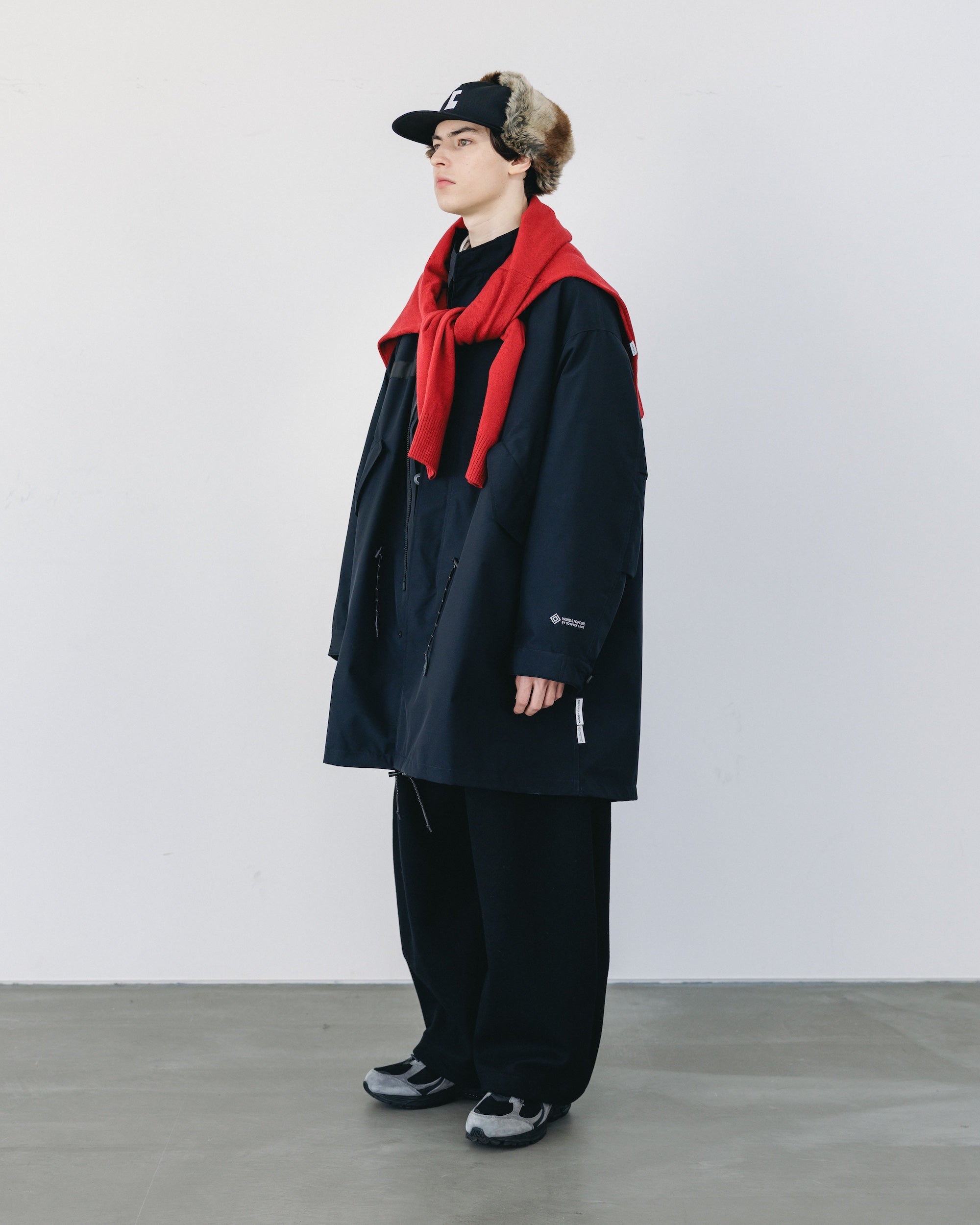 +phenix WINDSTOPPER® by GORE-TEX LABS CITY FISHTAIL PARKA WITH LINER JACKET (BLACK)