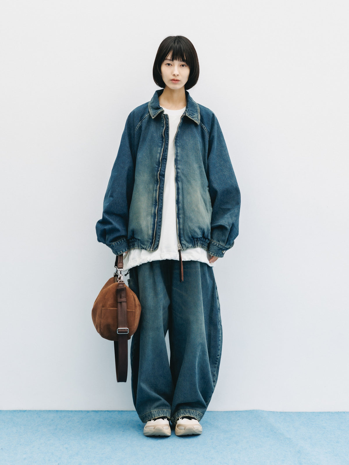 VINTAGE DYED SELVEDGE DENIM CITY UTILITY JACKET (VINTAGE INDIGO)
