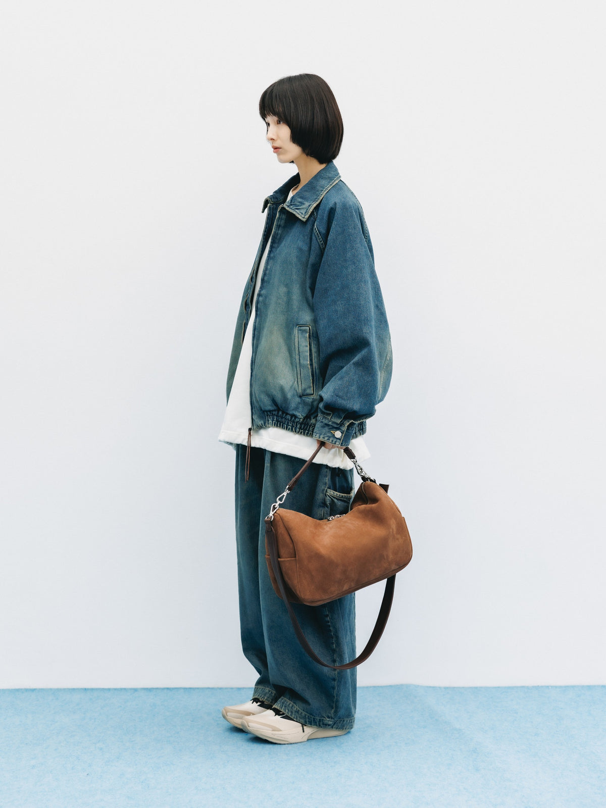VINTAGE DYED SELVEDGE DENIM CITY UTILITY JACKET (VINTAGE INDIGO)