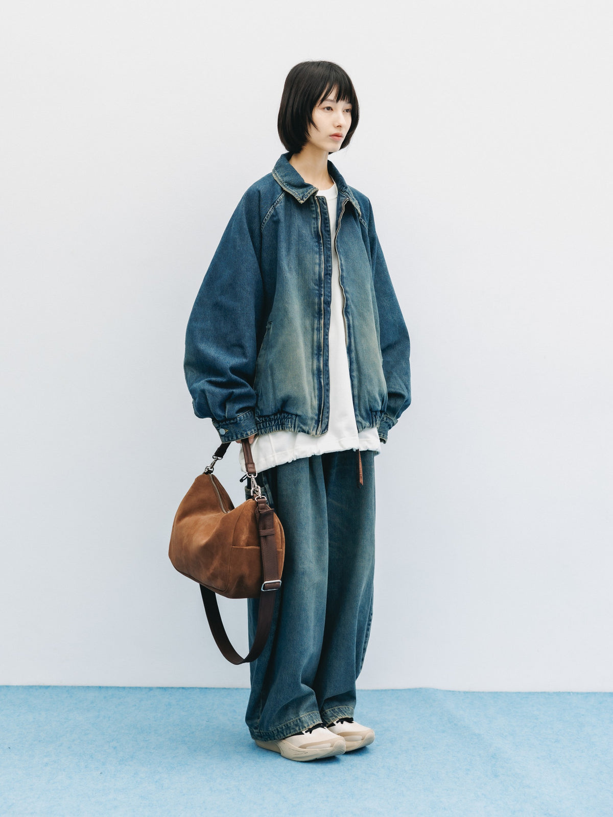 VINTAGE DYED SELVEDGE DENIM CITY UTILITY JACKET (VINTAGE INDIGO)