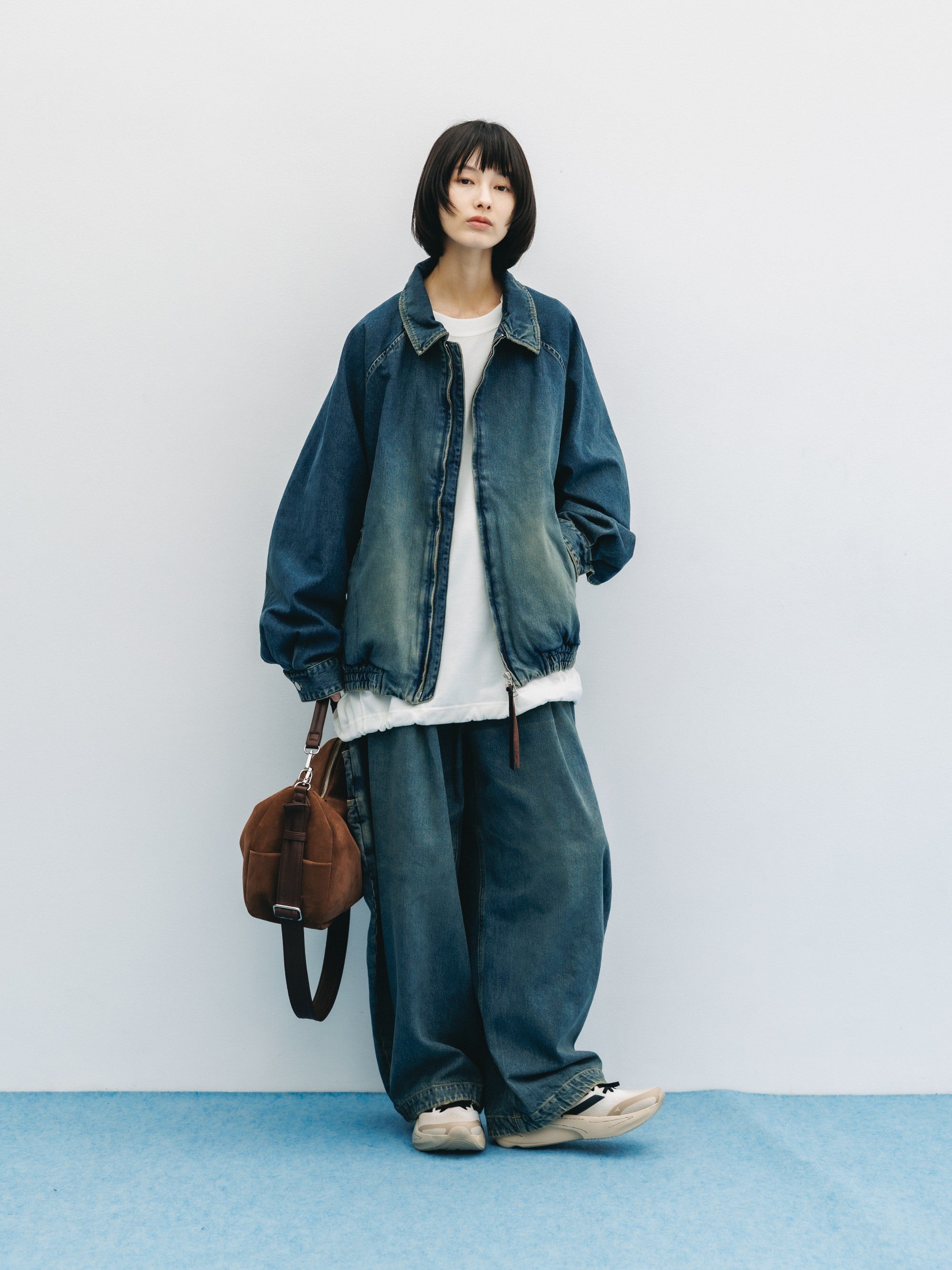 VINTAGE DYED SELVEDGE DENIM CITY UTILITY JACKET (VINTAGE INDIGO)