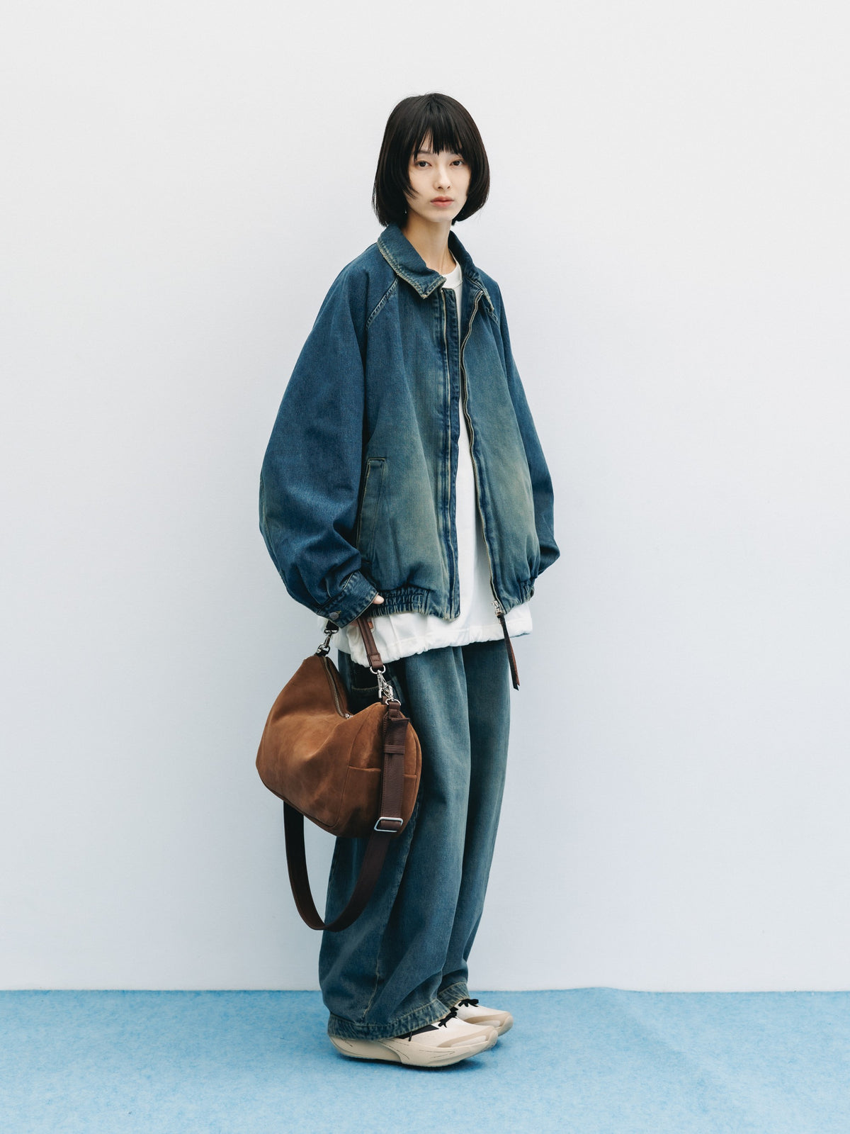 VINTAGE DYED SELVEDGE DENIM CITY UTILITY JACKET (VINTAGE INDIGO)