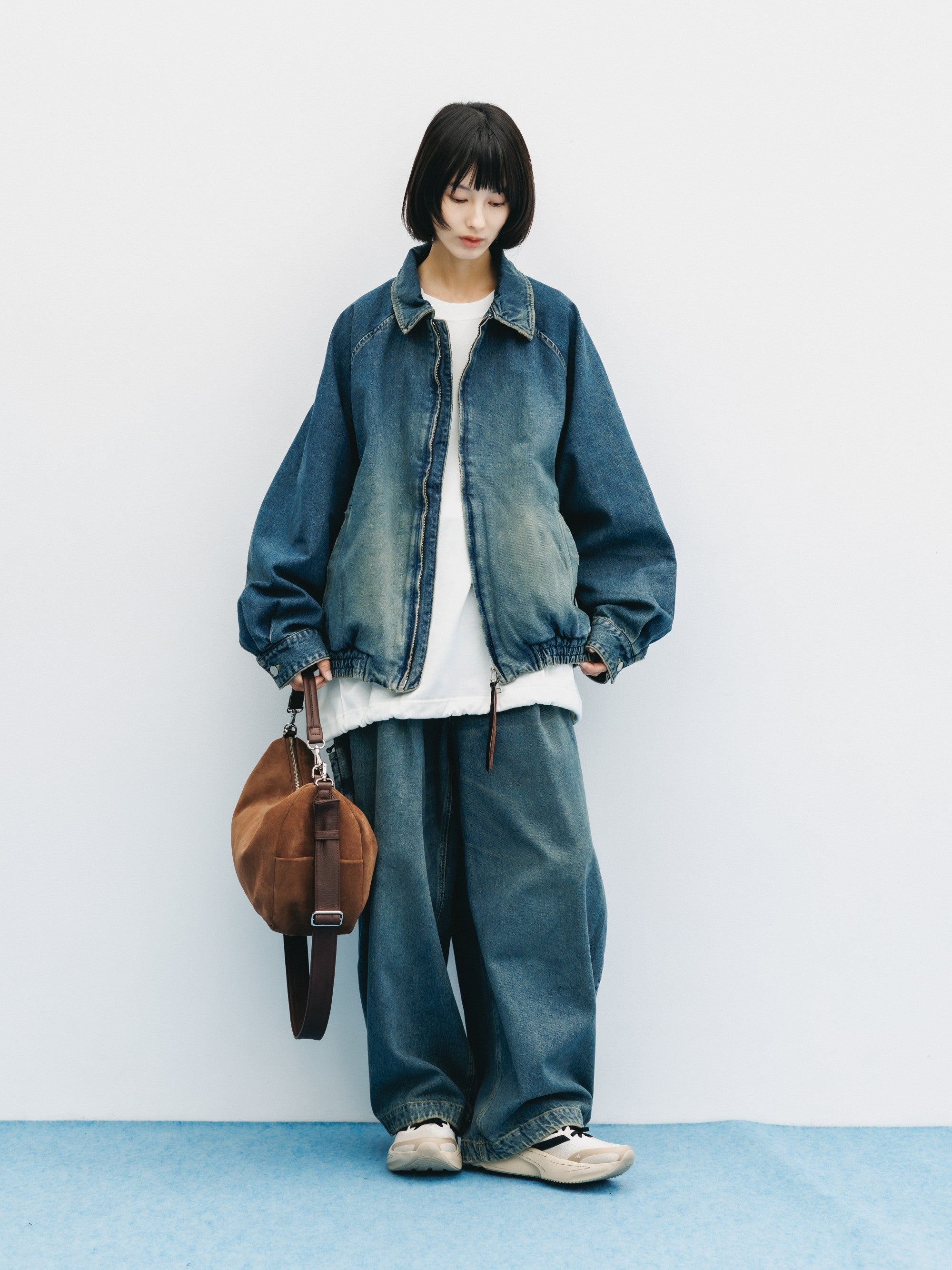 VINTAGE DYED SELVEDGE DENIM CITY UTILITY JACKET (VINTAGE INDIGO)