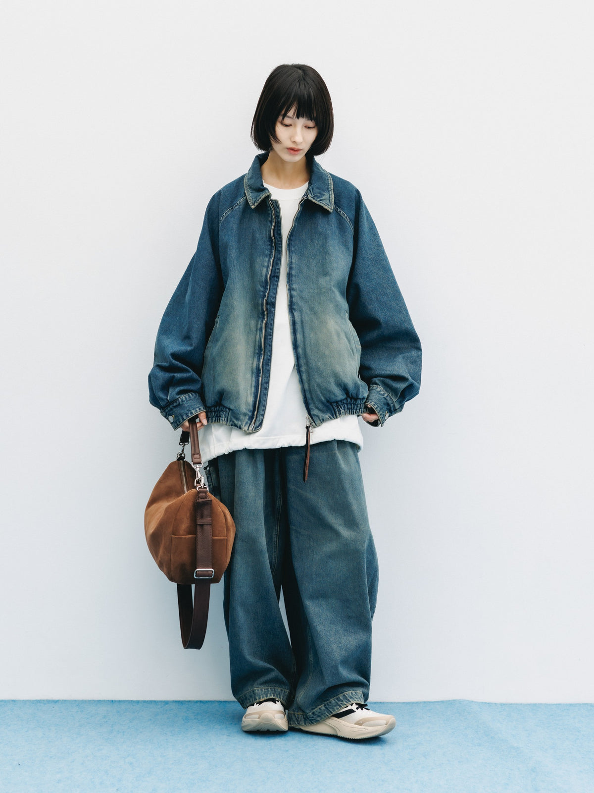 VINTAGE DYED SELVEDGE DENIM CITY UTILITY JACKET (VINTAGE INDIGO)