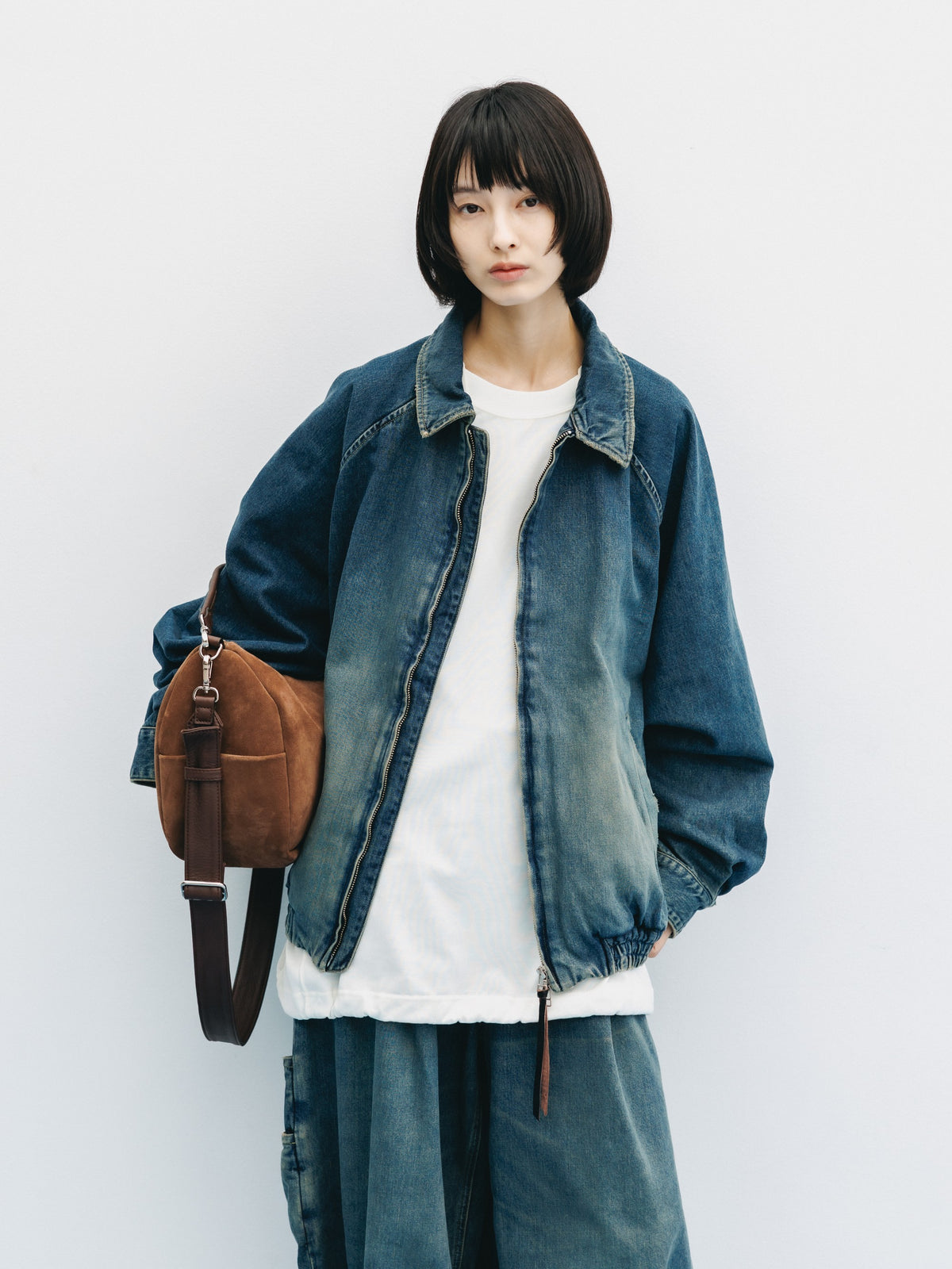 VINTAGE DYED SELVEDGE DENIM CITY UTILITY JACKET (VINTAGE INDIGO)