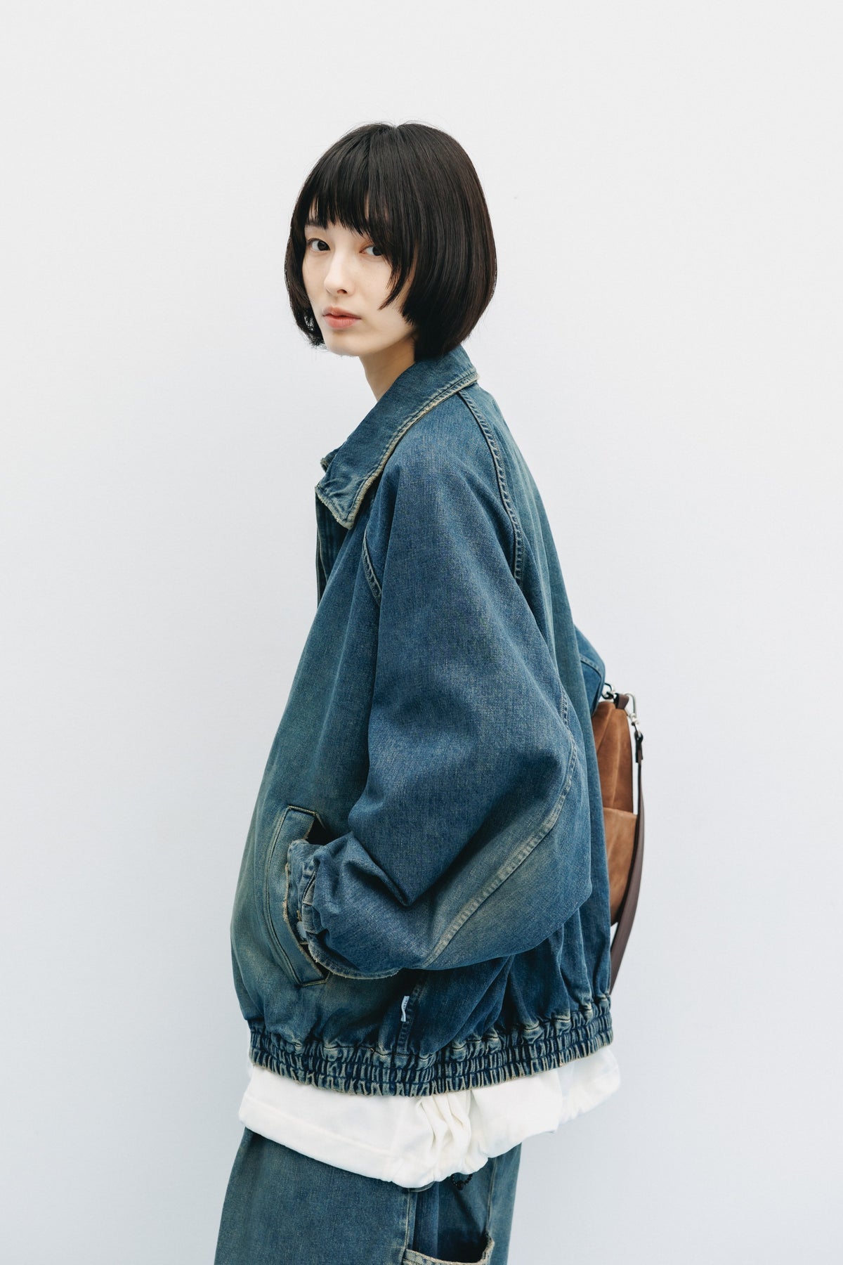 VINTAGE DYED SELVEDGE DENIM CITY UTILITY JACKET (VINTAGE INDIGO)