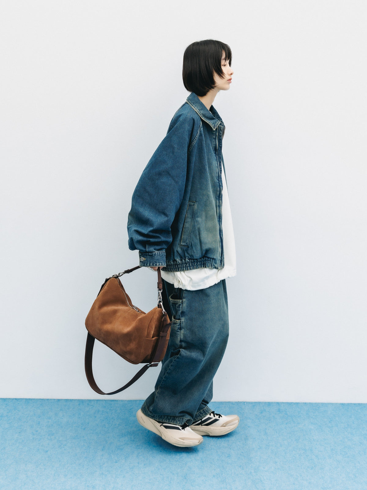 VINTAGE DYED SELVEDGE DENIM CITY UTILITY JACKET (VINTAGE INDIGO)