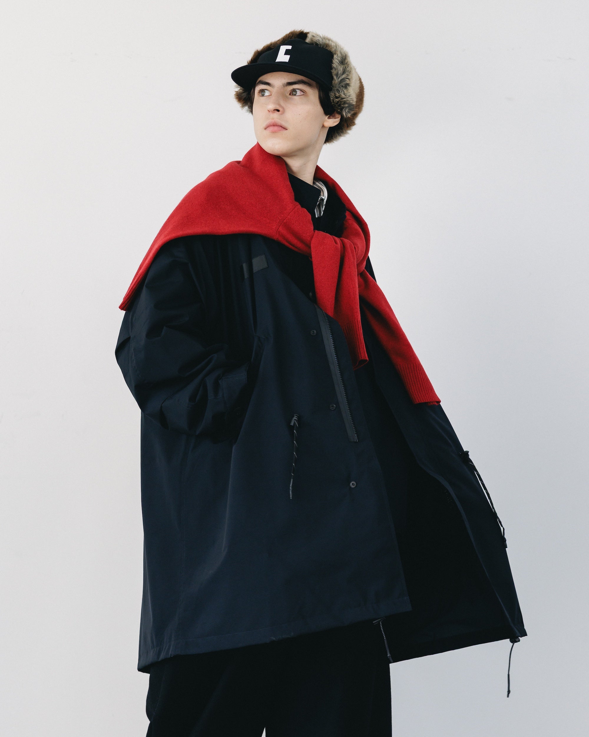 +phenix WINDSTOPPER® by GORE-TEX LABS CITY FISHTAIL PARKA WITH LINER JACKET (BLACK)