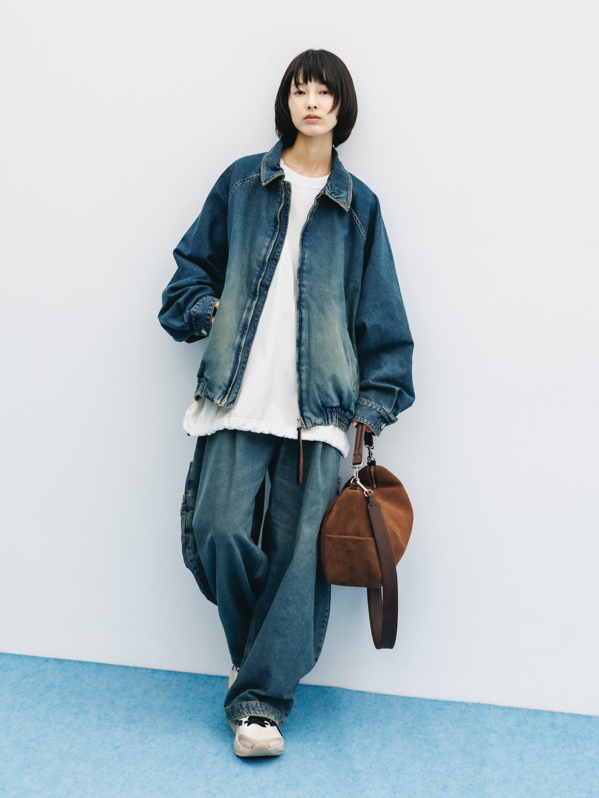 VINTAGE DYED SELVEDGE DENIM CITY UTILITY JACKET (VINTAGE INDIGO)