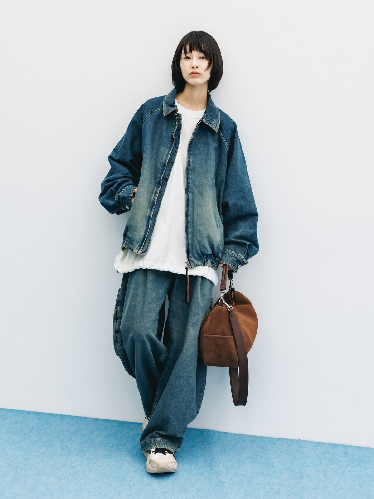 VINTAGE DYED SELVEDGE DENIM CITY UTILITY JACKET (VINTAGE INDIGO)