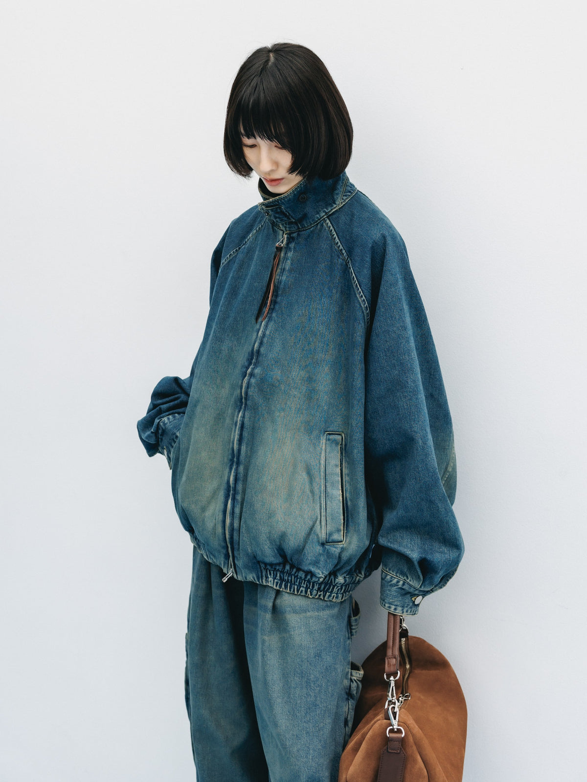 VINTAGE DYED SELVEDGE DENIM CITY UTILITY JACKET (VINTAGE INDIGO)
