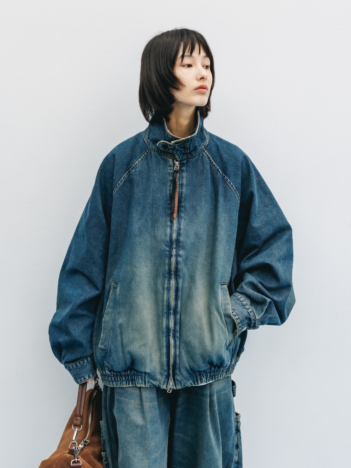 VINTAGE DYED SELVEDGE DENIM CITY UTILITY JACKET (VINTAGE INDIGO)