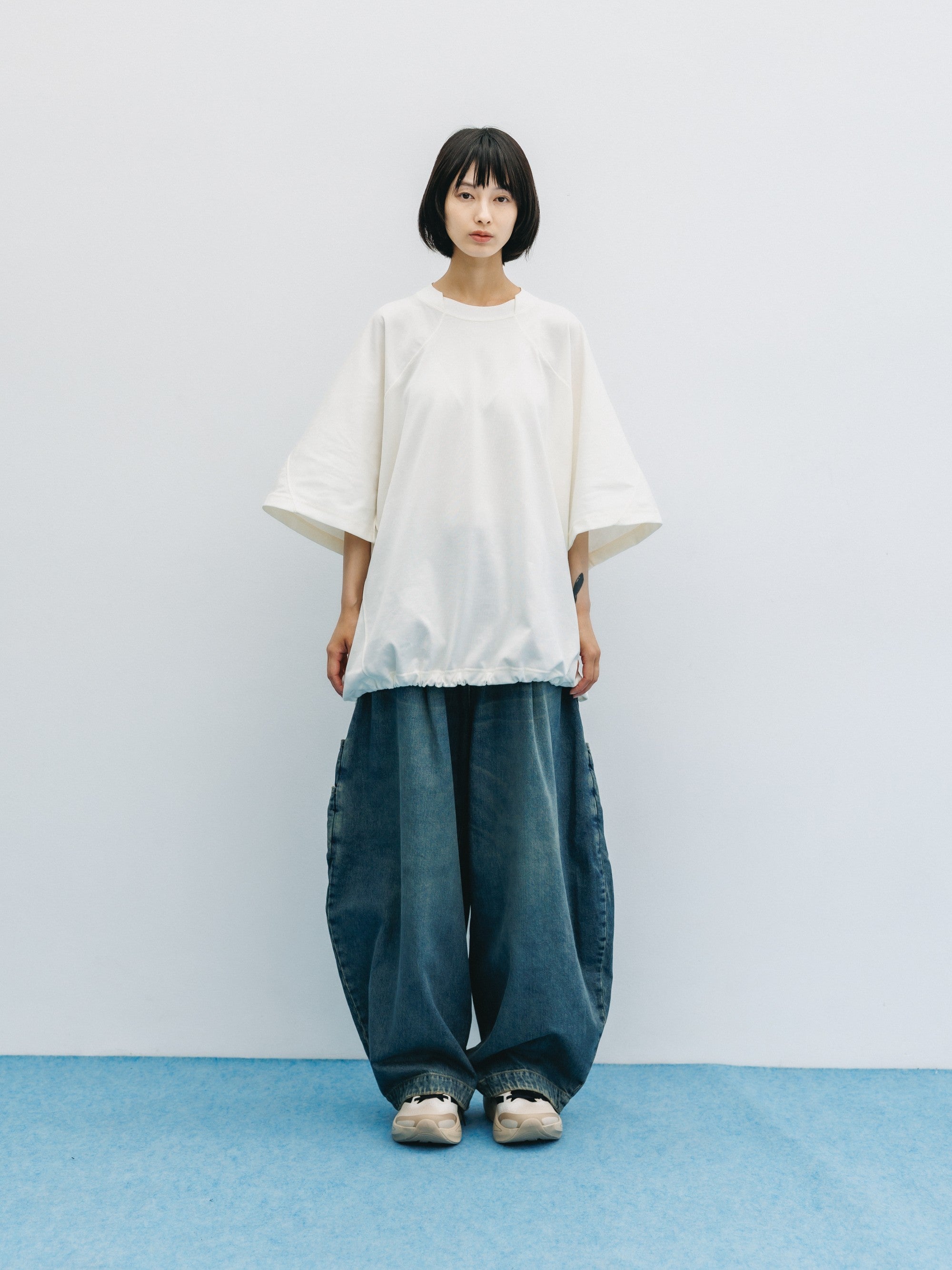 VINTAGE DYED SELVEDGE DENIM CITY MASSIVE UTILITY PANTS (VINTAGE INDIGO)