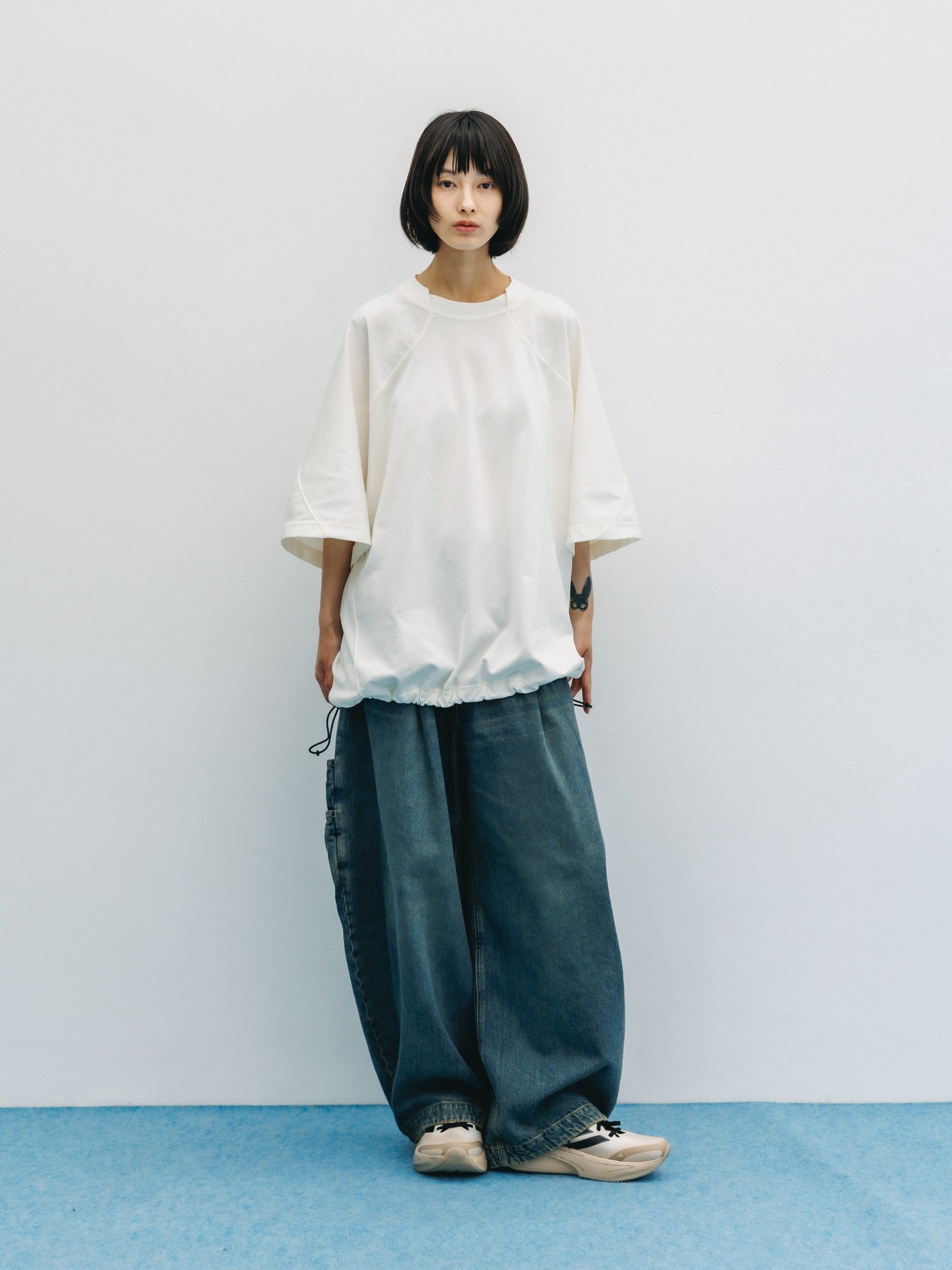 VINTAGE DYED SELVEDGE DENIM CITY MASSIVE UTILITY PANTS (VINTAGE INDIGO)