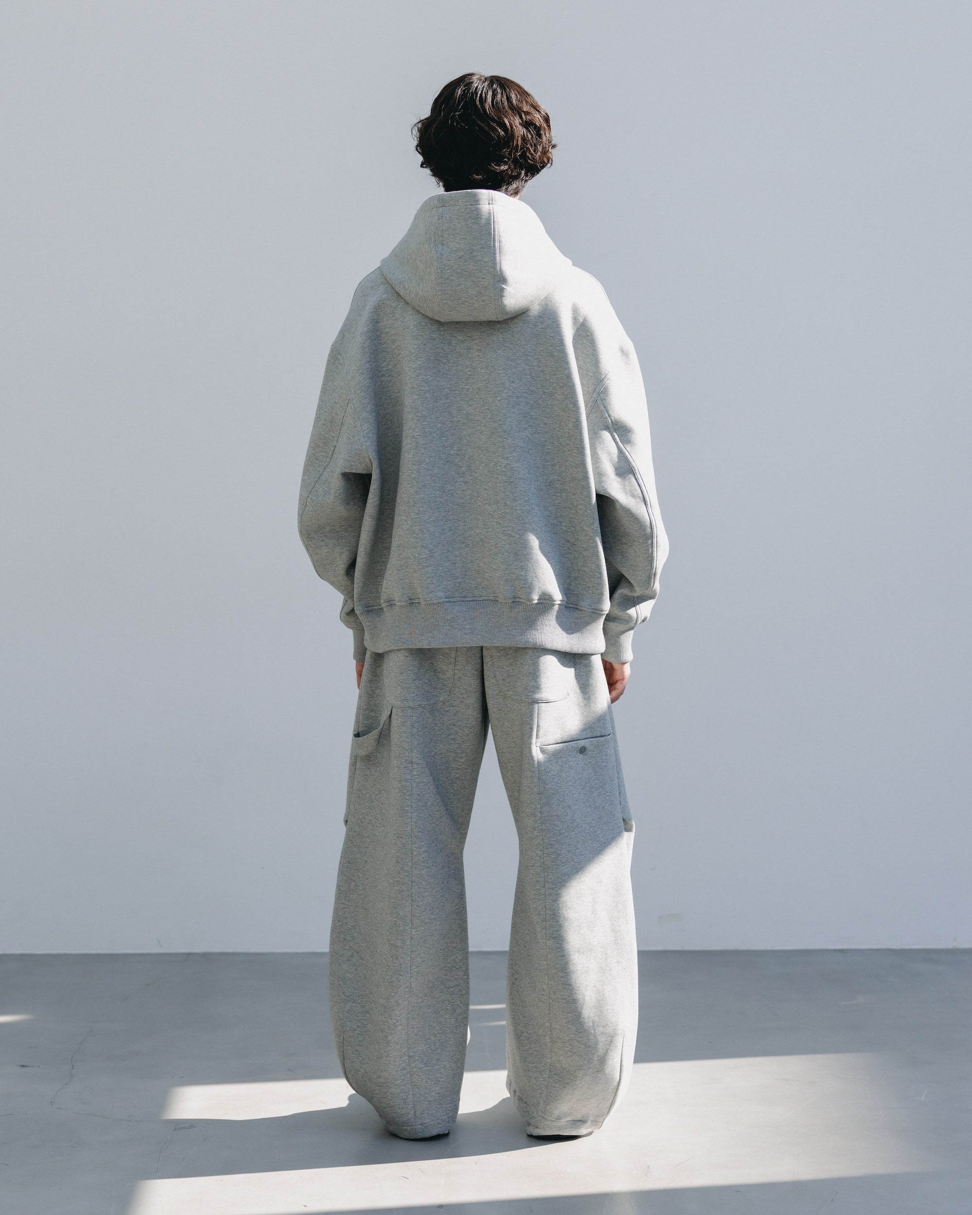 AIR COTTON CURVED PANTS (GRAY)