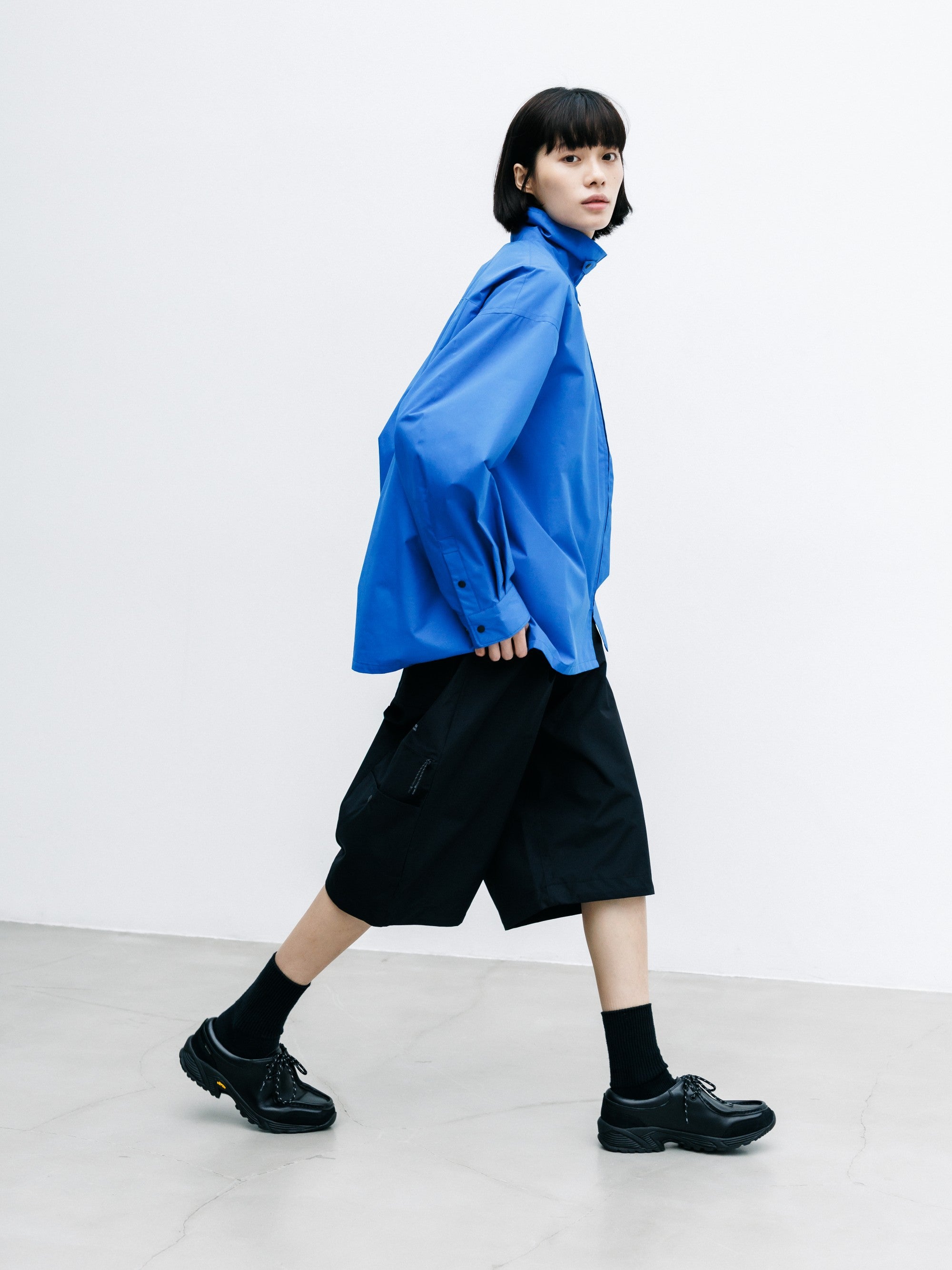 【8.8 SAT 20:00- IN STOCK】+phenix WINDSTOPPER® by GORE-TEX LABS CITY UNIFORM ZIPUP L/S SHIRT (BLUE)