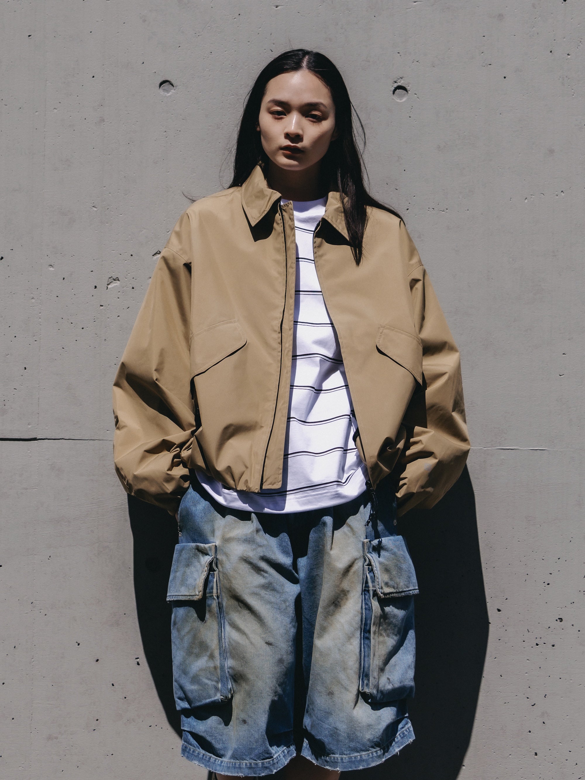 【9.12 SAT 20:00- IN STOCK】+phenix WINDSTOPPER® by GORE-TEX LABS CITY FLIGHT JACKET (CAMEL BEIGE)