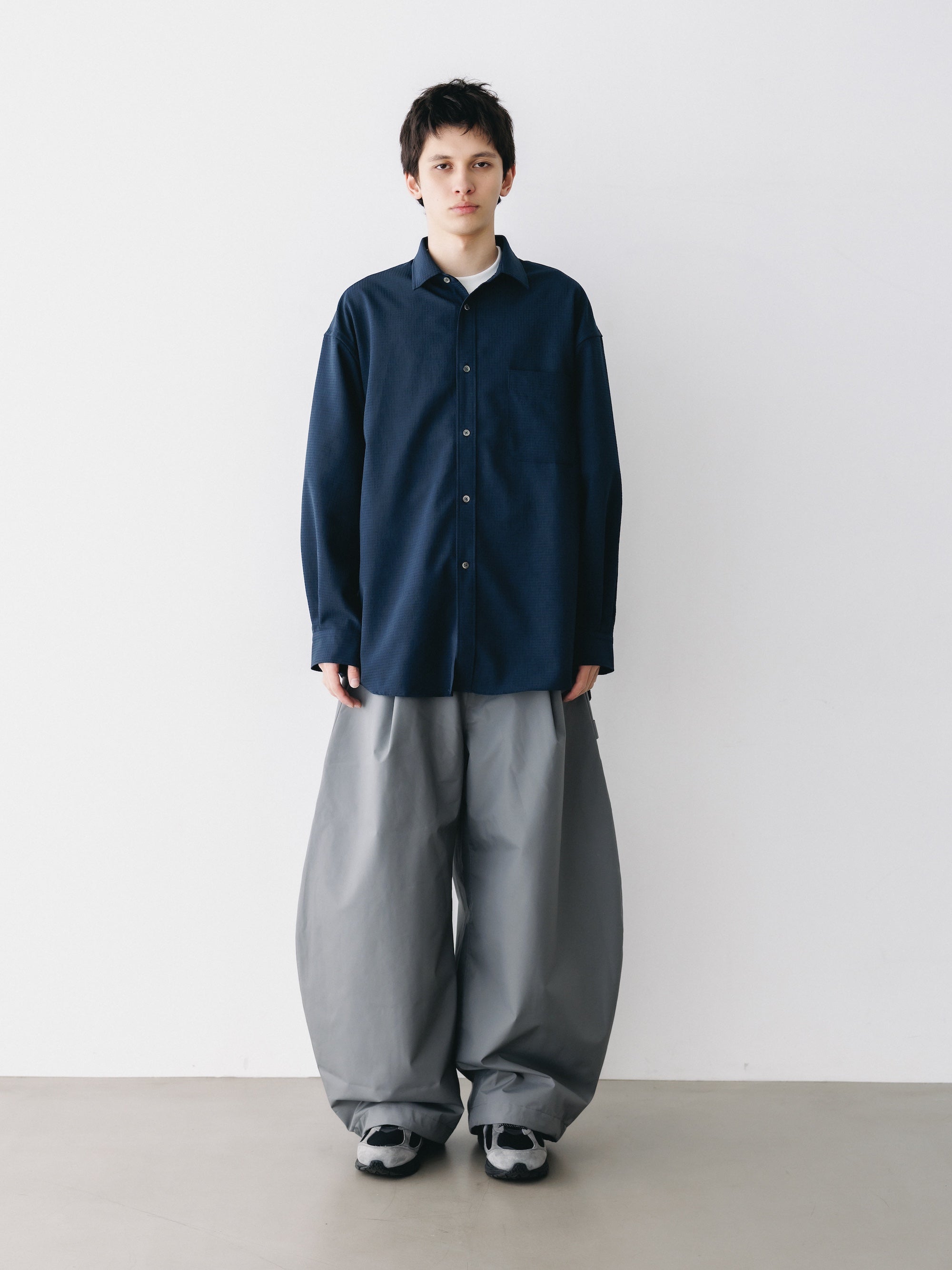 【4.29 WED 20:00- IN STOCK】SHADOW GINGHAM CHECK EVERYDAY L/S SHIRT (NAVY)