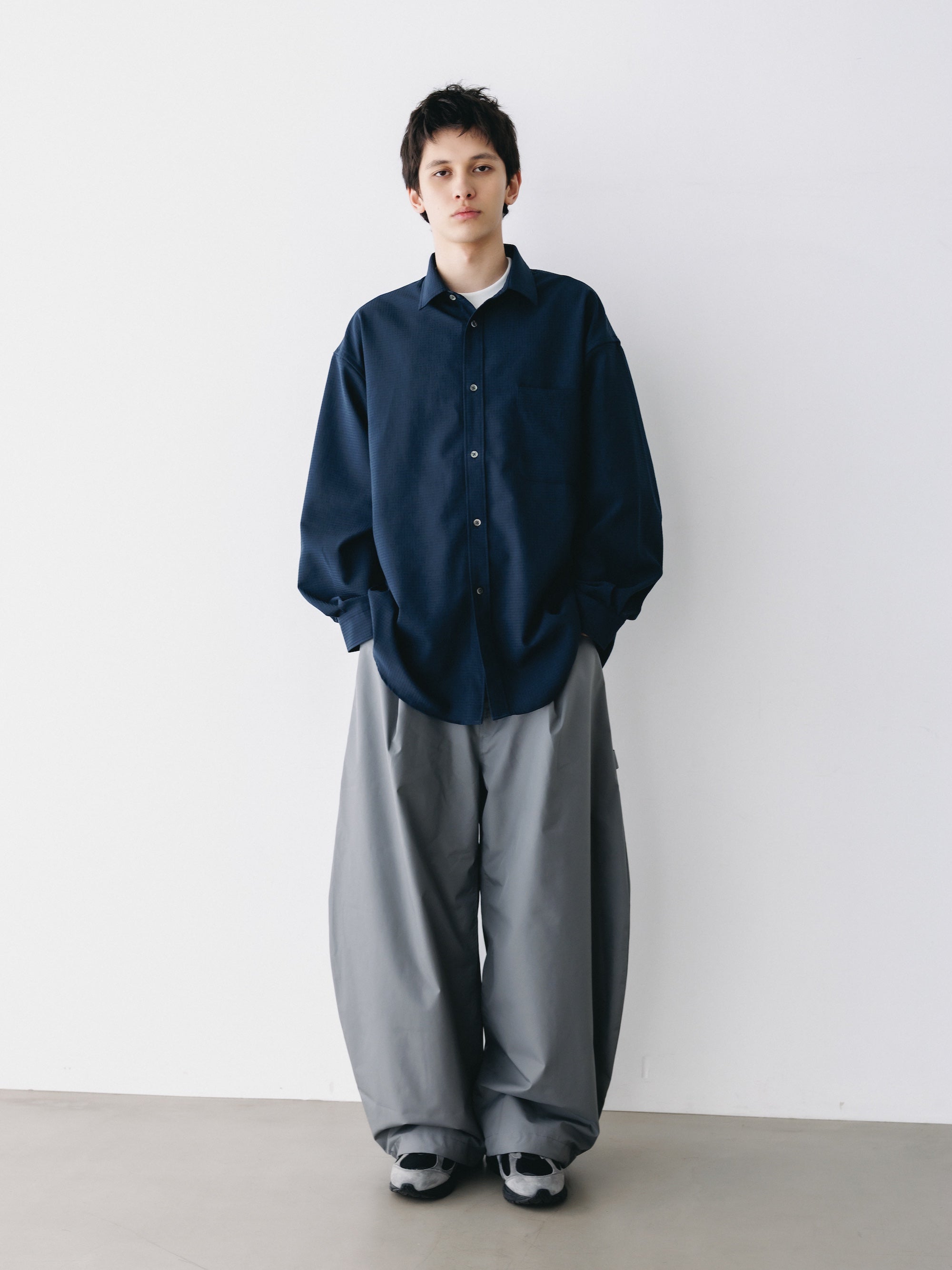 【4.29 WED 20:00- IN STOCK】SHADOW GINGHAM CHECK EVERYDAY L/S SHIRT (NAVY)