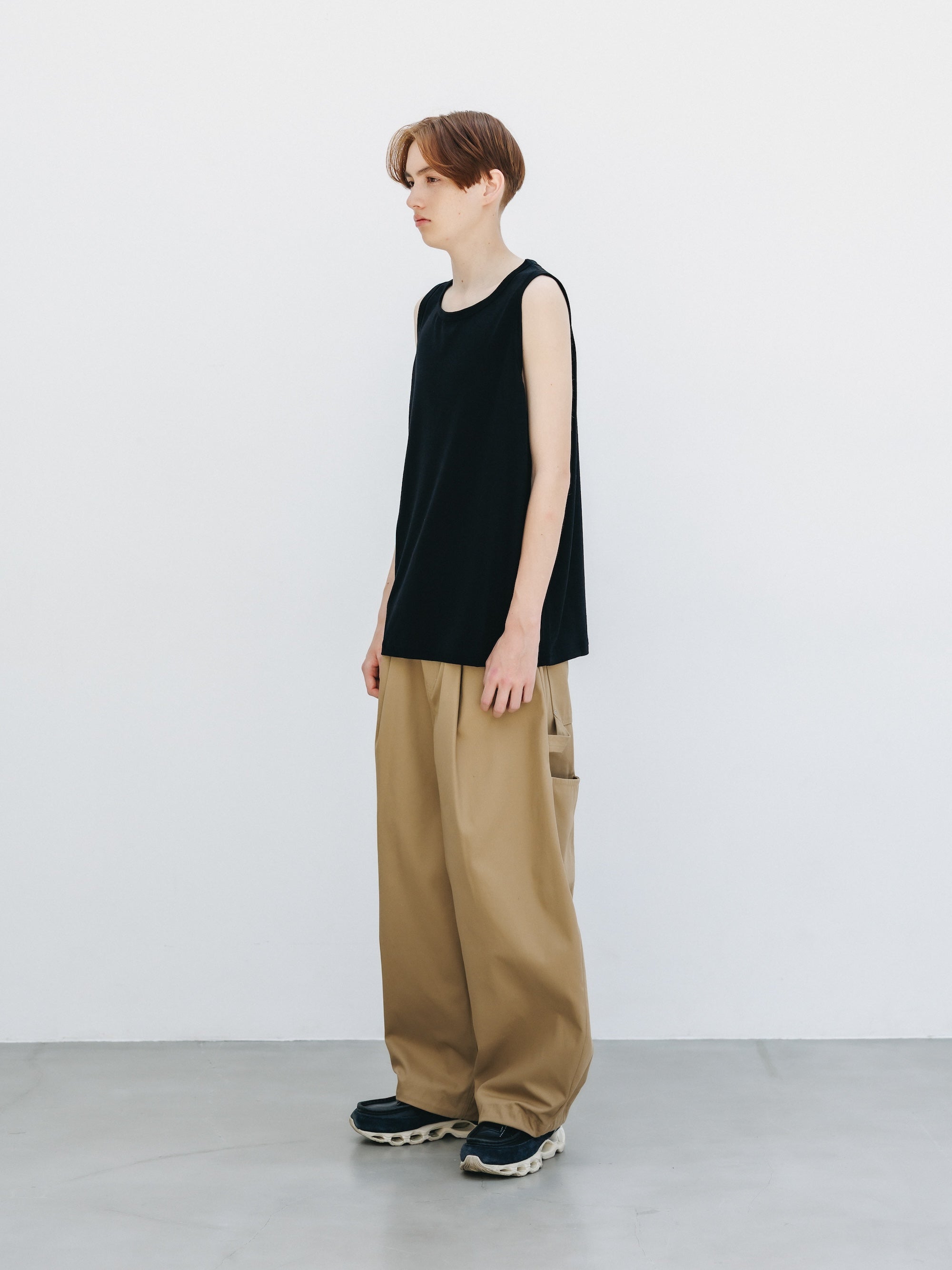 WASHABLE WOOL TANK TOP (BLACK)